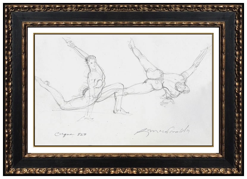 Richard Macdonald Cirque Du Soleil Original Bronze Sculpture Drawing Signed Art (1 of 5)