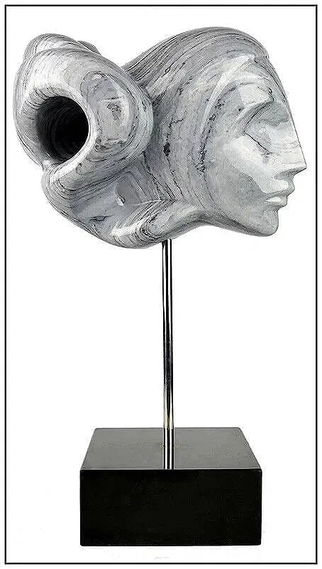 Anthony Quinn Original Marble Sculpture Hand Carved Signed Female Figurative Art (1 of 6)