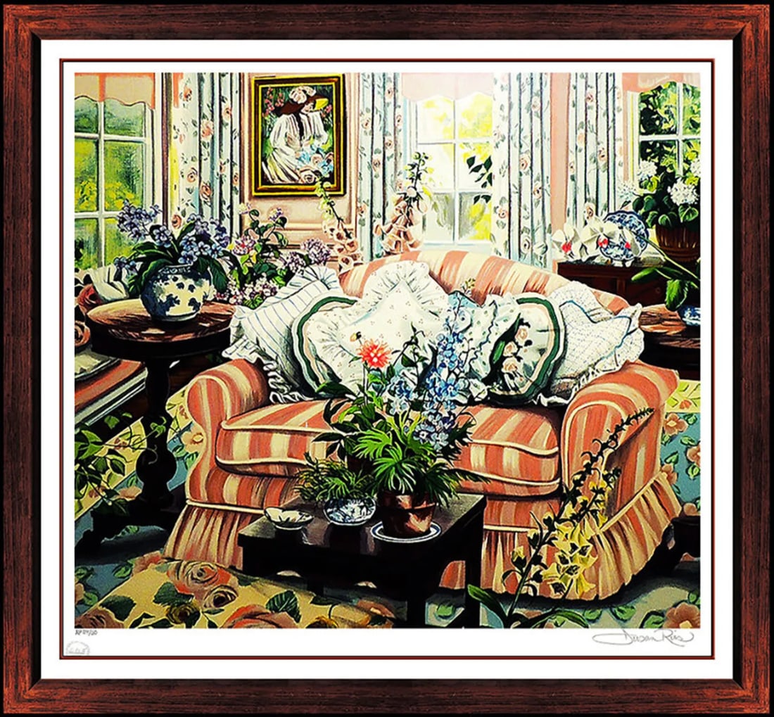 Susan Rios Original Color Serigraph Hand Signed Interior Design Coming Home Art (1 of 5)