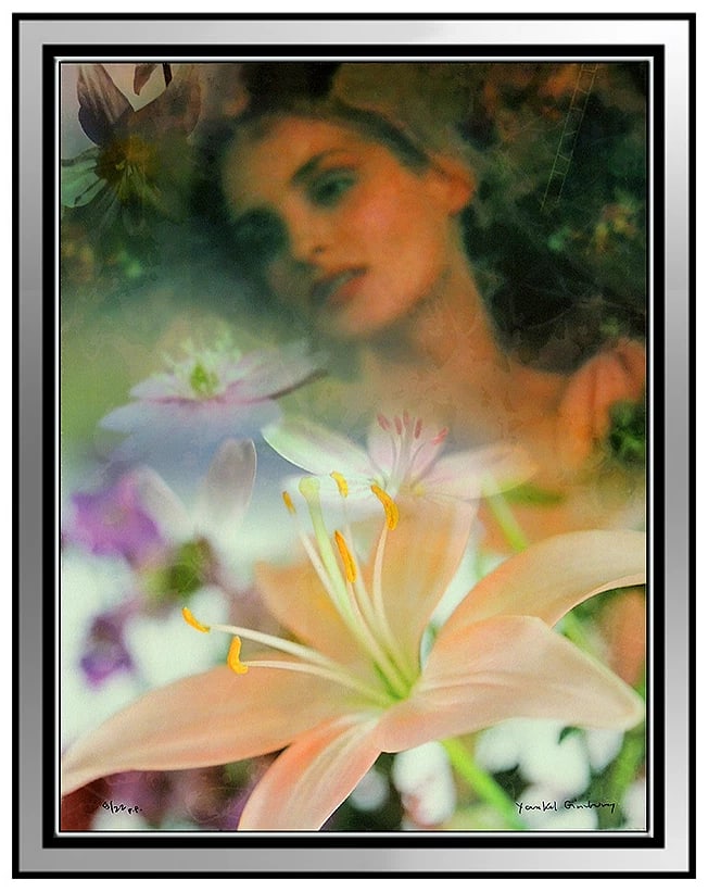 Yankel Ginzburg Large Original Mixed Media Painting On Canvas Signed Abstract Art (1 of 6)