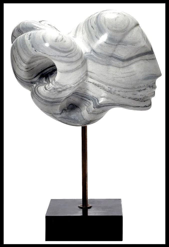 Anthony Quinn Original Hand Carved Marble Sculpture Signed Female Figurative Art (1 of 3)