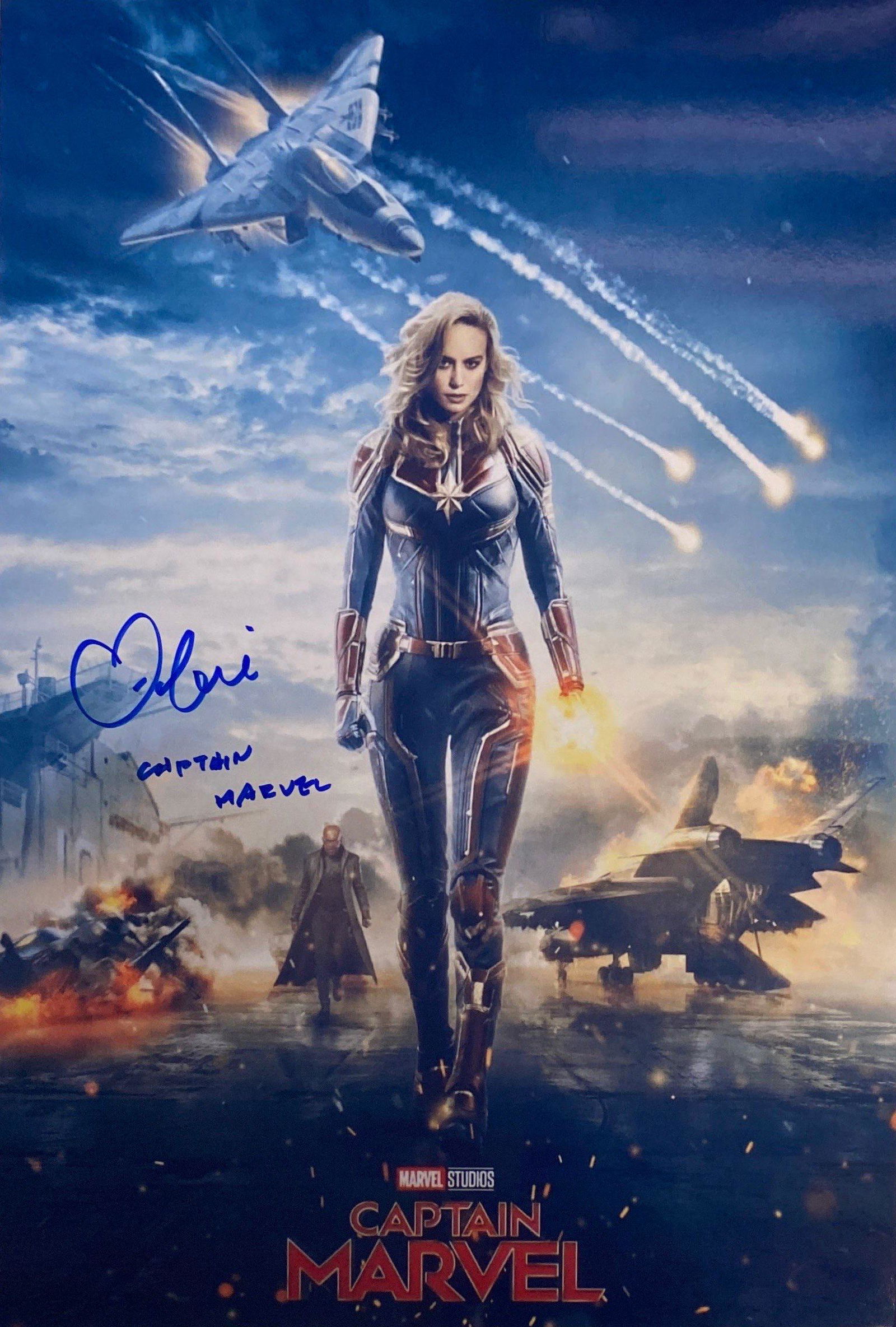 Autograph Signed Captain Marvel Photo (1 of 1)