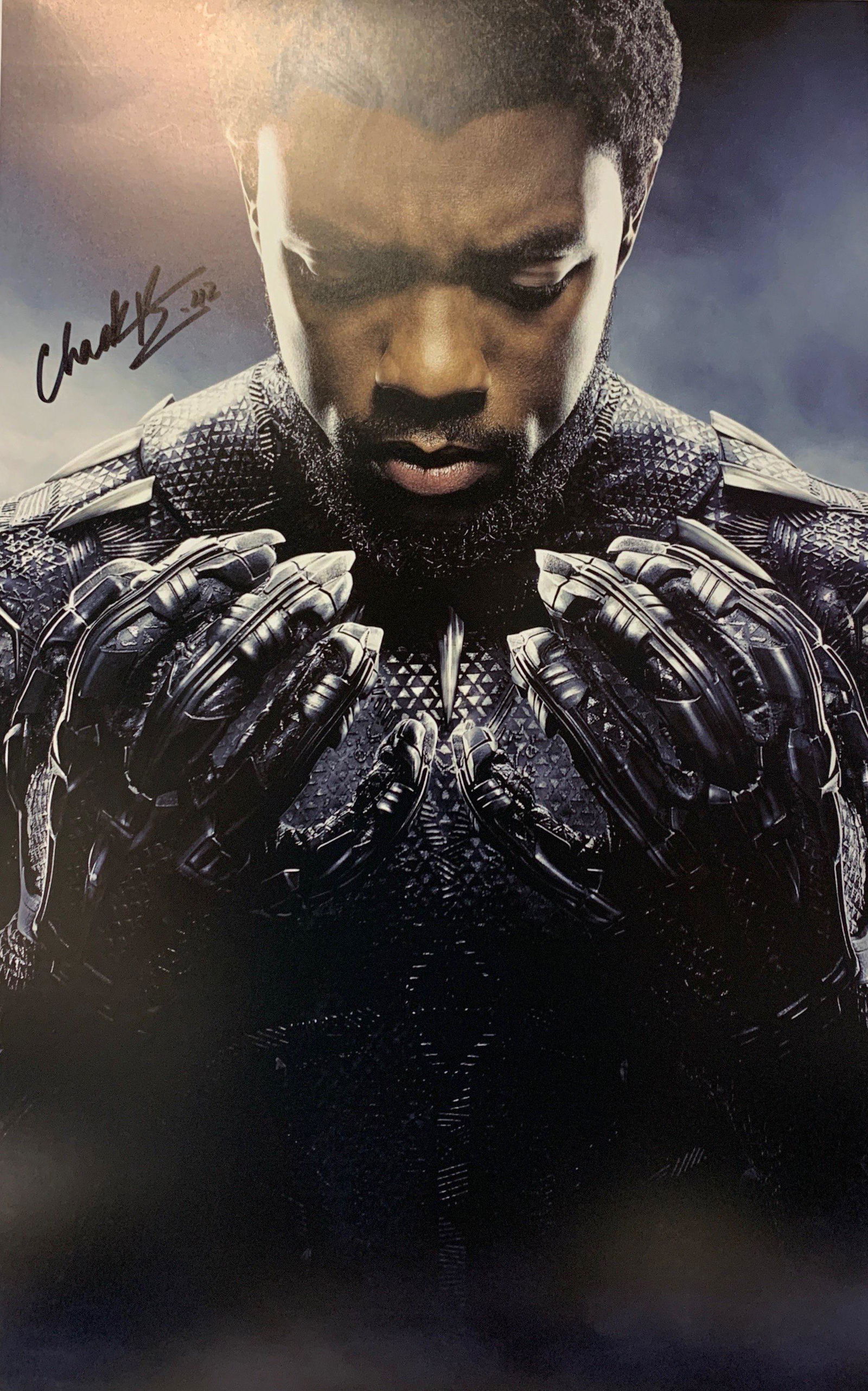 Autograph Signed Black Panther Chadwick Boseman Poster (1 of 1)