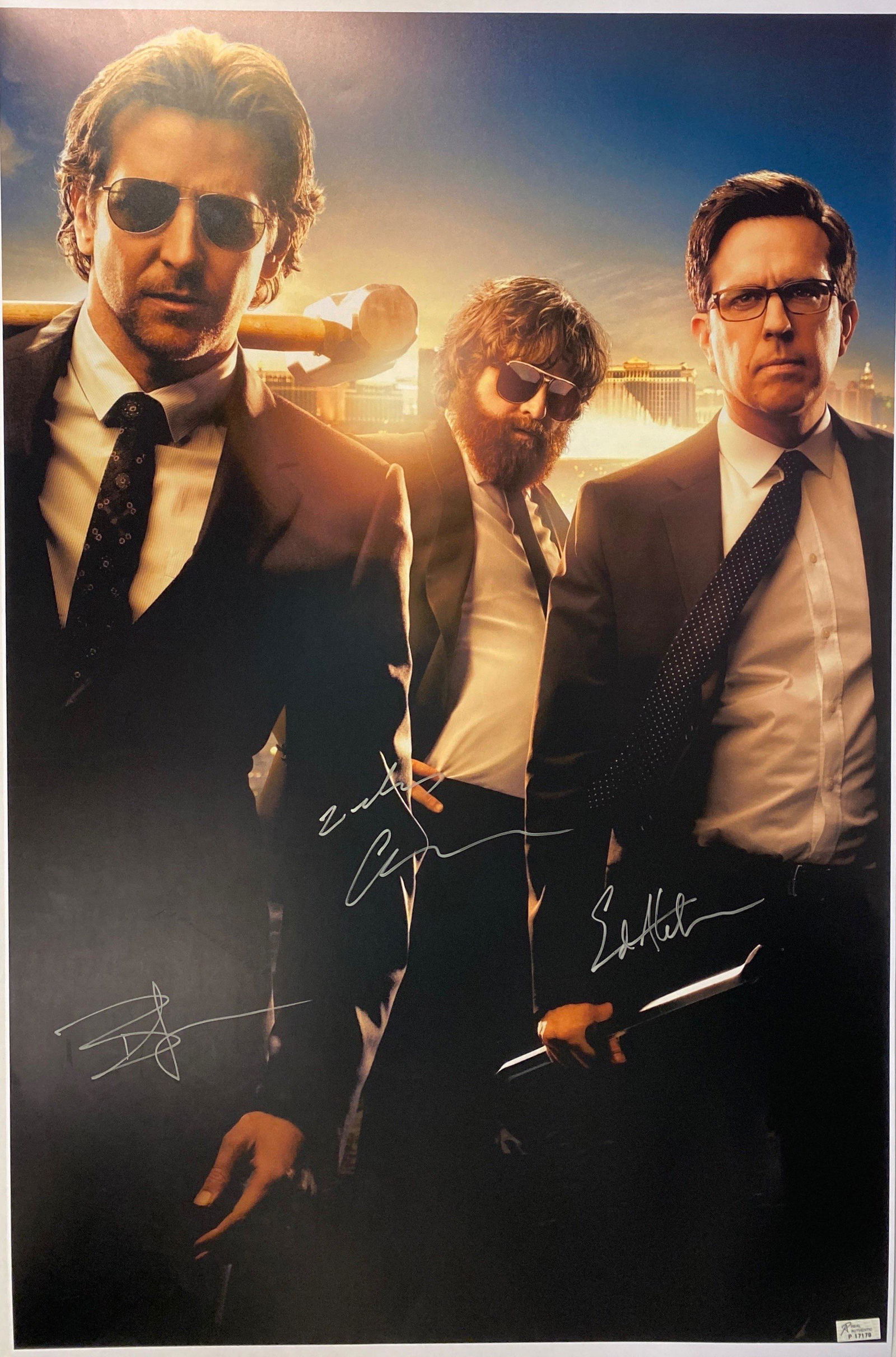 Autograph Signed Hangover 3 Bradley Cooper Poster (1 of 1)