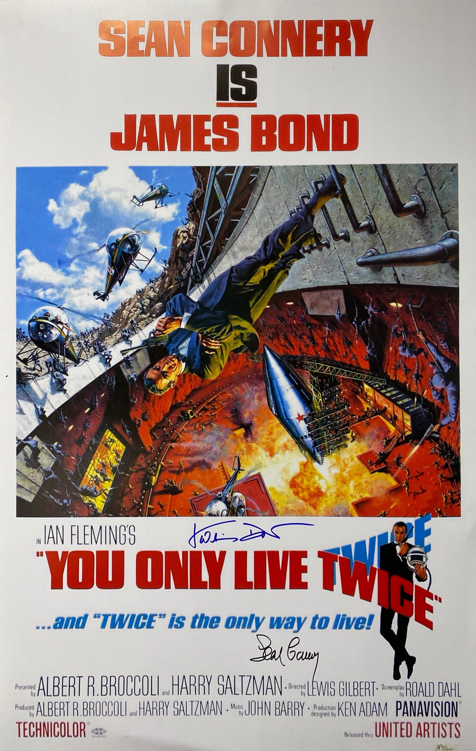 Autograph Signed James Bond 007 You Only Live Twice (1 of 1)