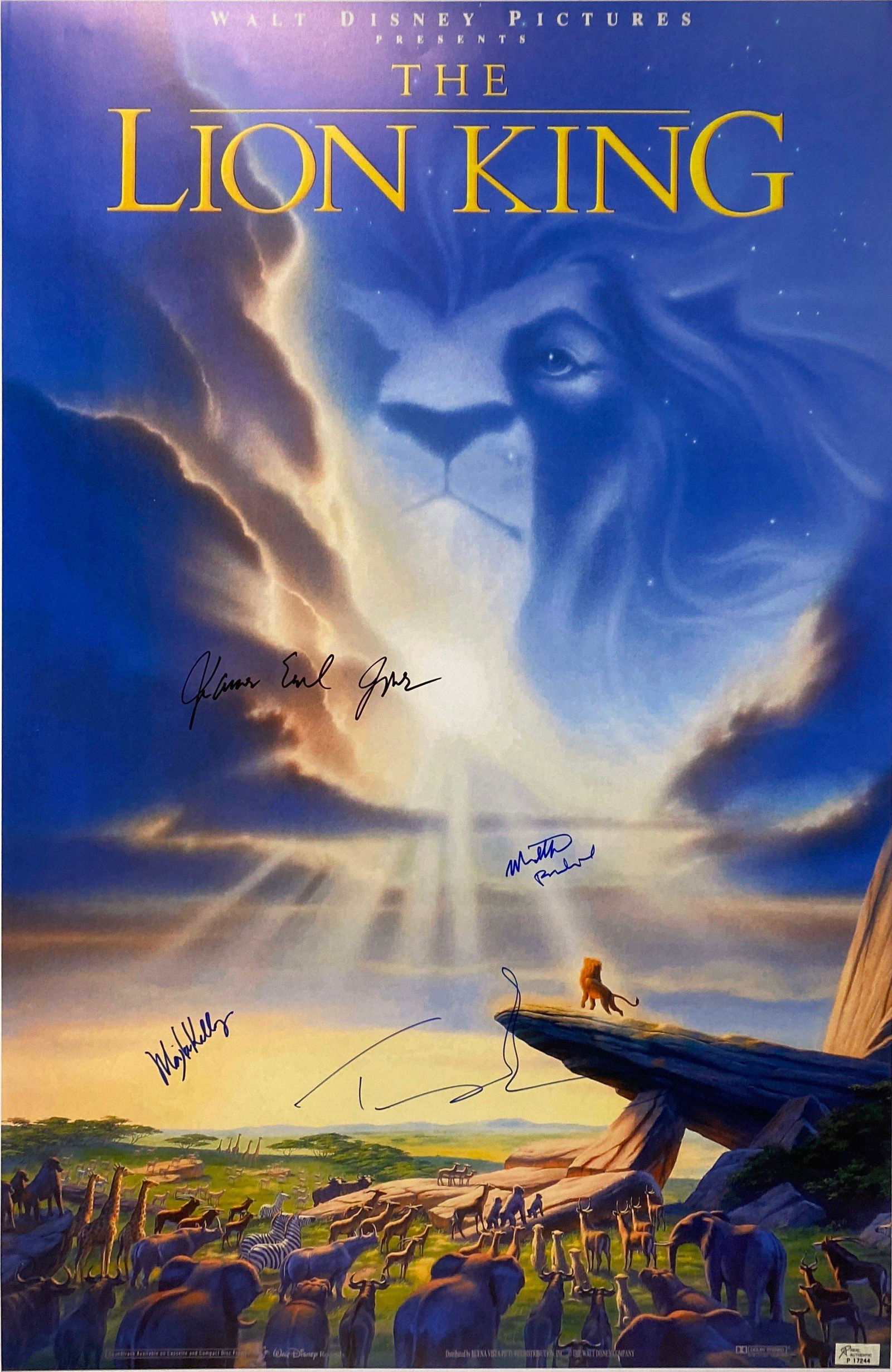 Autograph Signed Lion King James Earl Jones Poster (1 of 1)