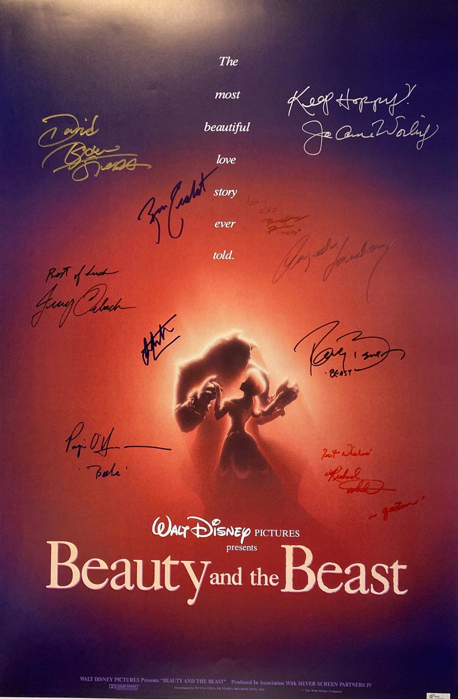 Autograph Signed Beauty and the Beast Poster (1 of 1)