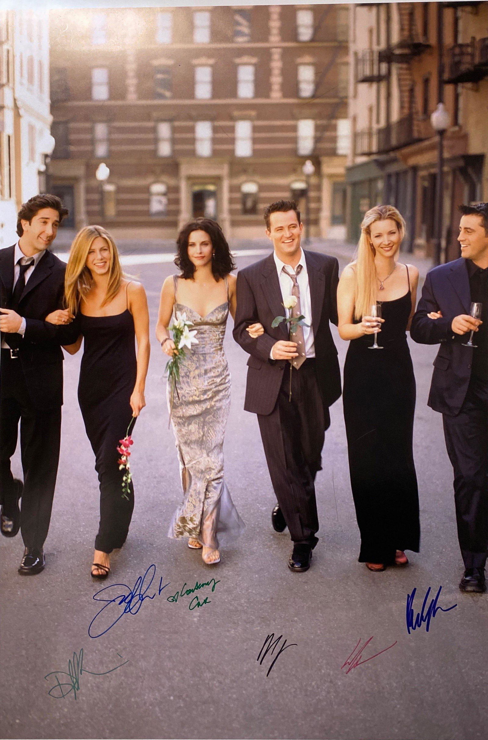 Jennifer Aniston FRIENDS Autograph Signed Poster (1 of 1)