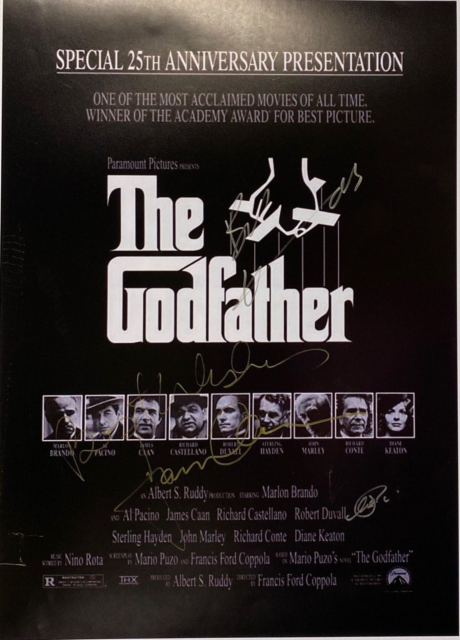 Autograph Signed Godfather Jame Cann Poster: Category: Autograph CollectiblesAutograph By: Robert Duvall, James Cann, Al PacinoSize : 24'' x 16''Item is in great condition with no damage, unframed and certified.Please review our Terms and Condit