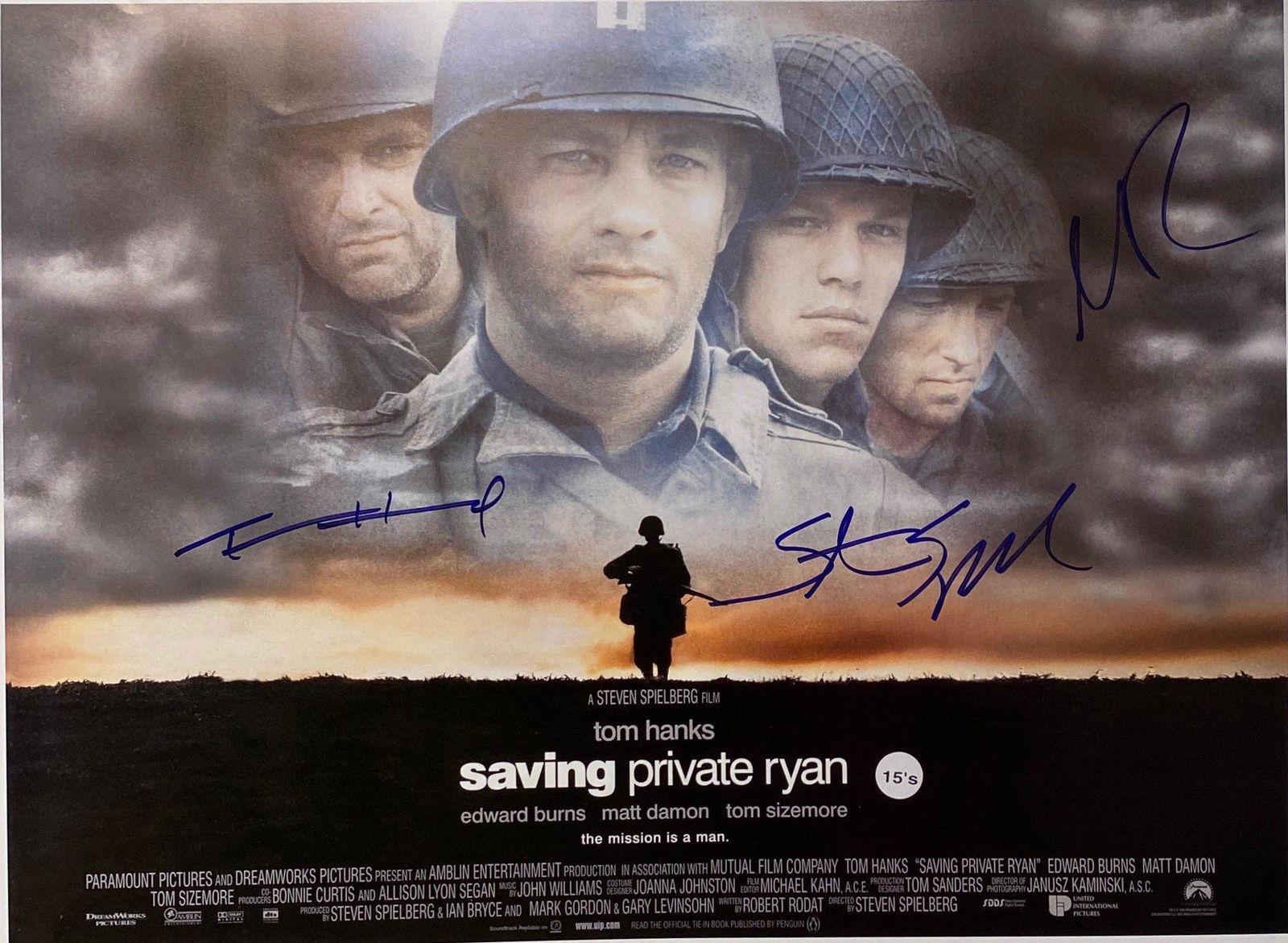 Autograph Signed Saving Private Ryan Poster (1 of 1)