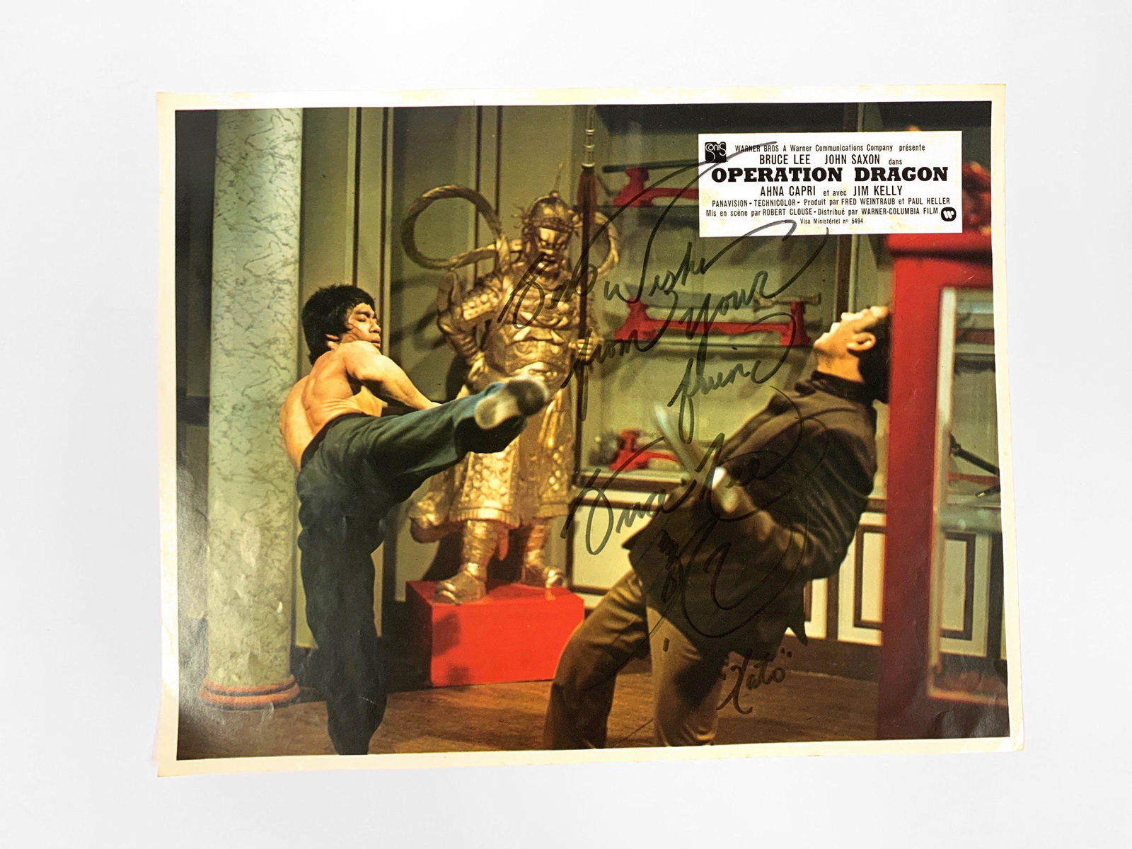 Bruce Lee Autograph Signed Lobby Card (1 of 1)