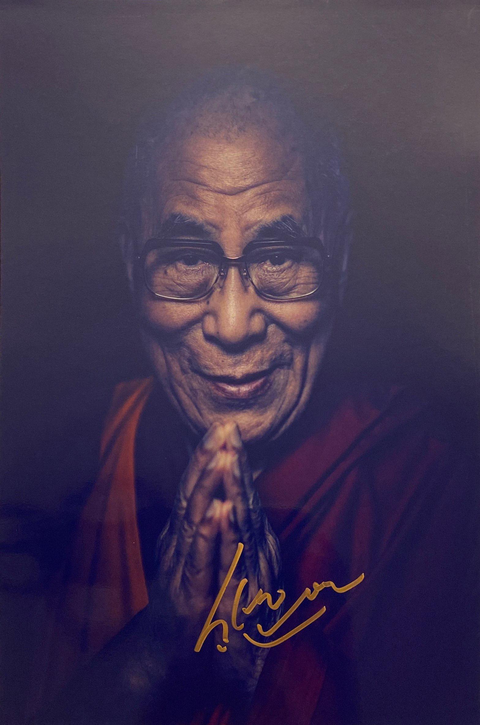 Autograph Signed 14th Dalai Lama Photo (1 of 1)
