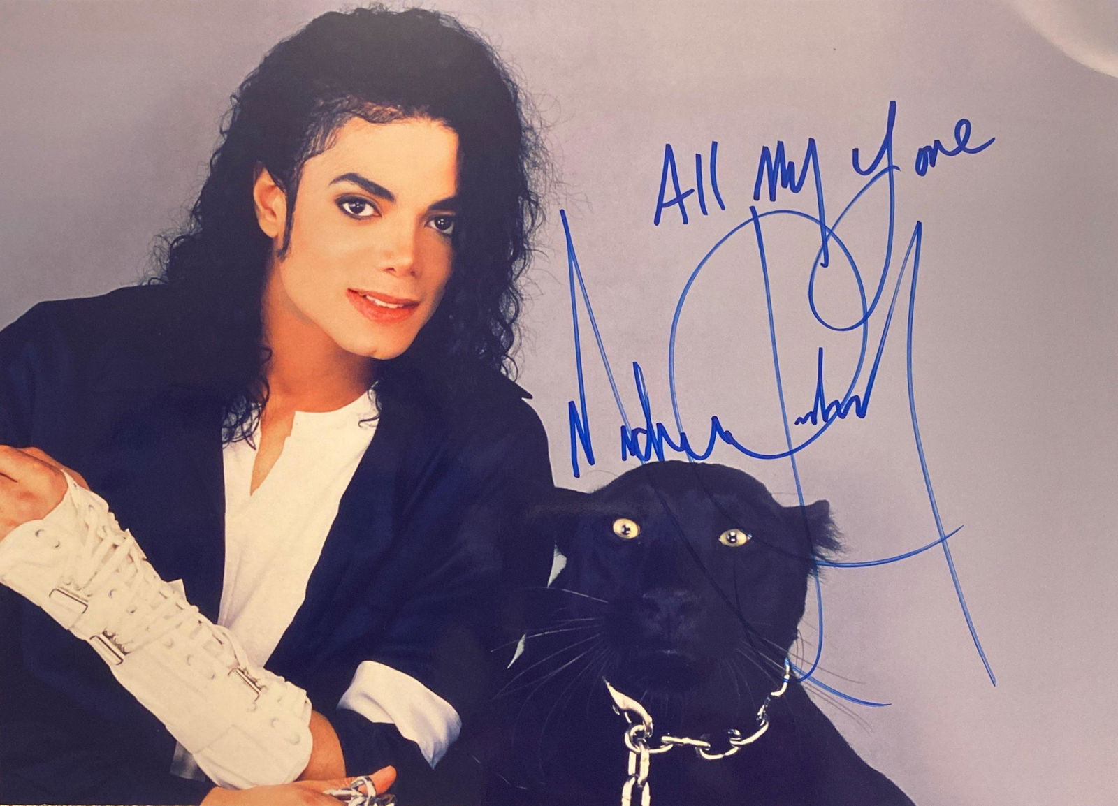 Autograph Signed Michael Jackson Photo (1 of 1)