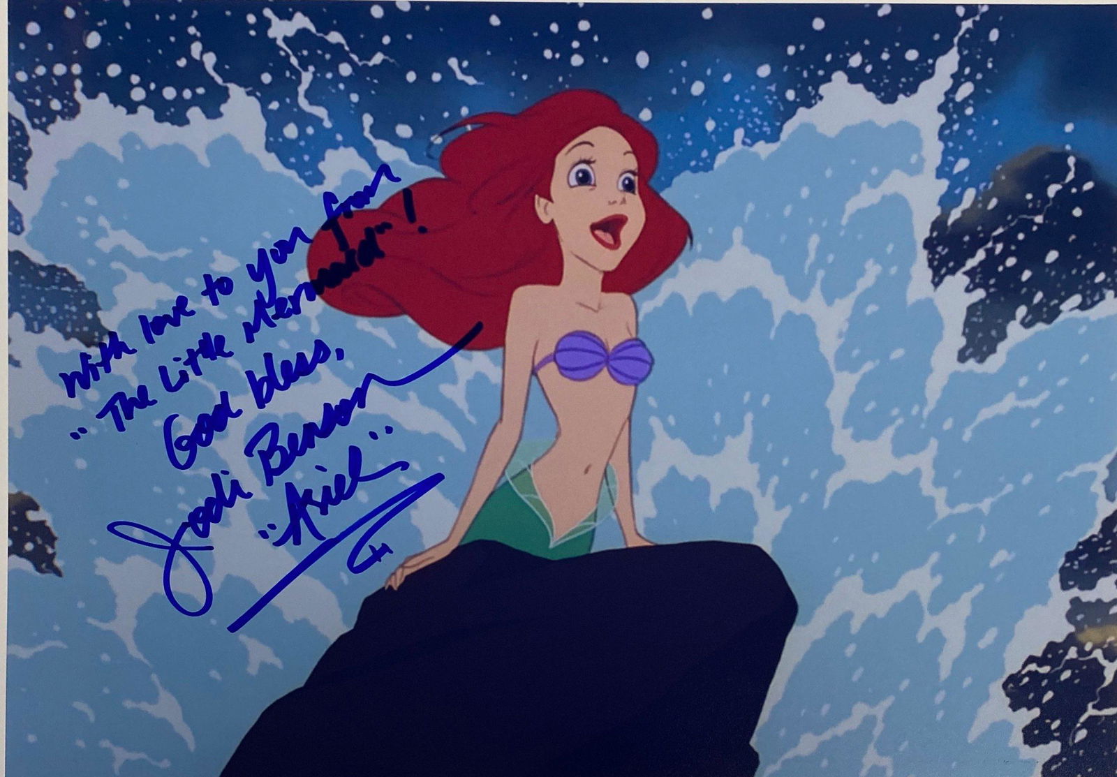 Autograph Signed The Little Mermaid Jodi Benson Photo (1 of 1)