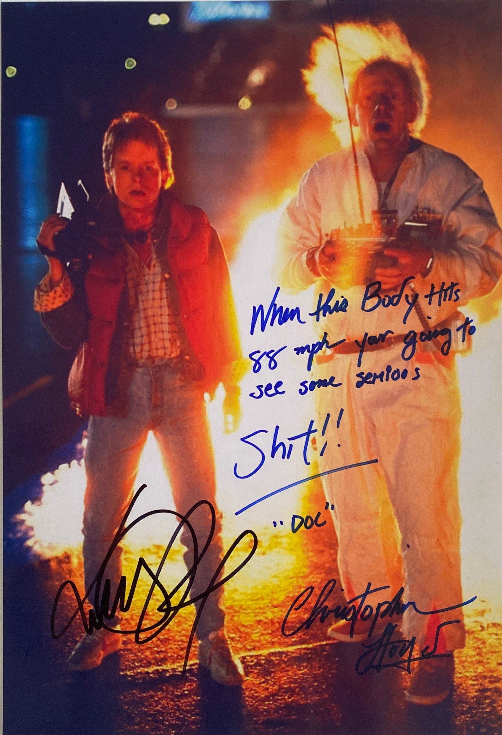 Autograph Signed Back to the Future Photo (1 of 1)