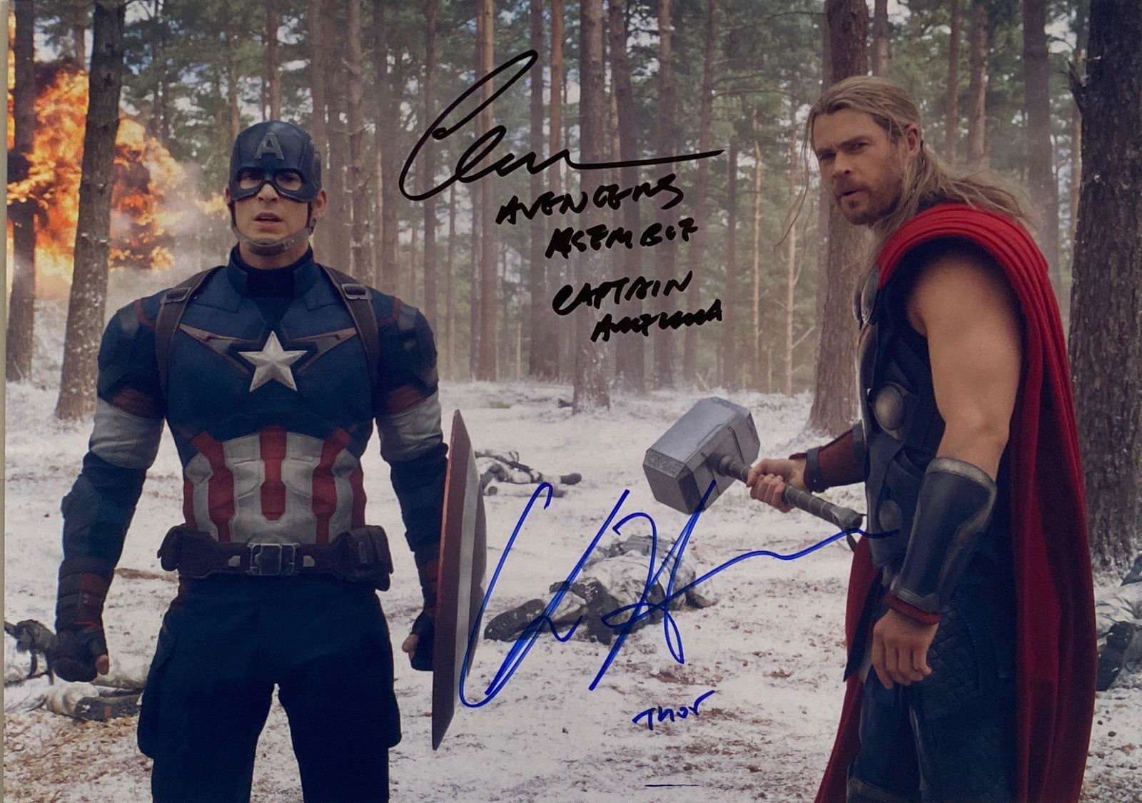 Autograph Signed Avengers Captain America Photo (1 of 1)