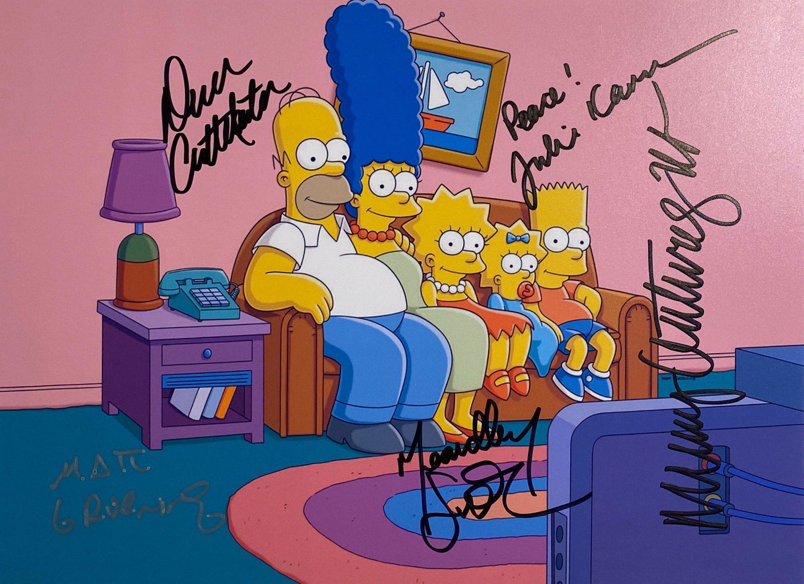 Autograph Signed Simpsons Matt Groening Photo (1 of 1)