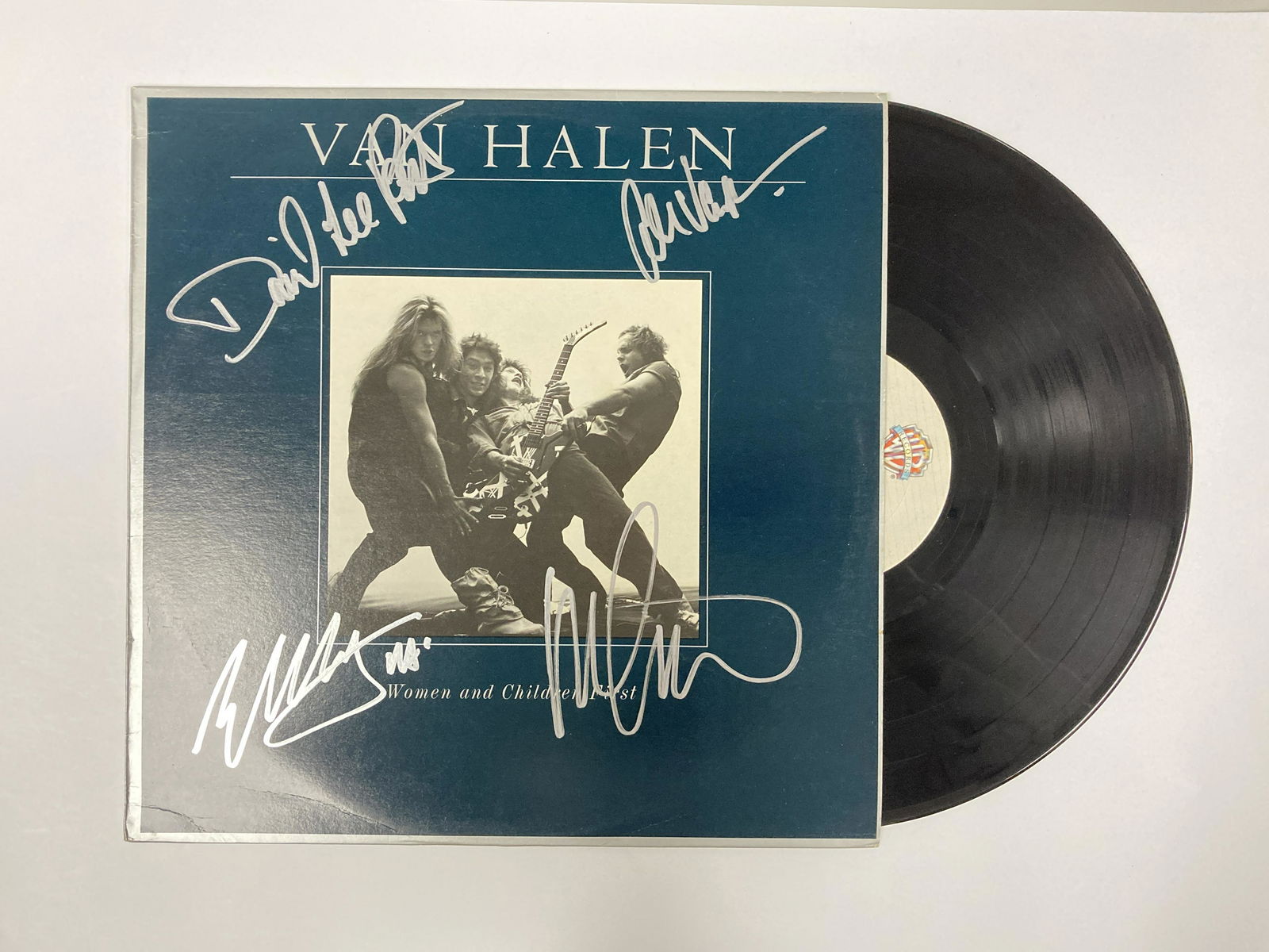 Autograph Signed Van halen Woman Children First Vinyl (1 of 1)