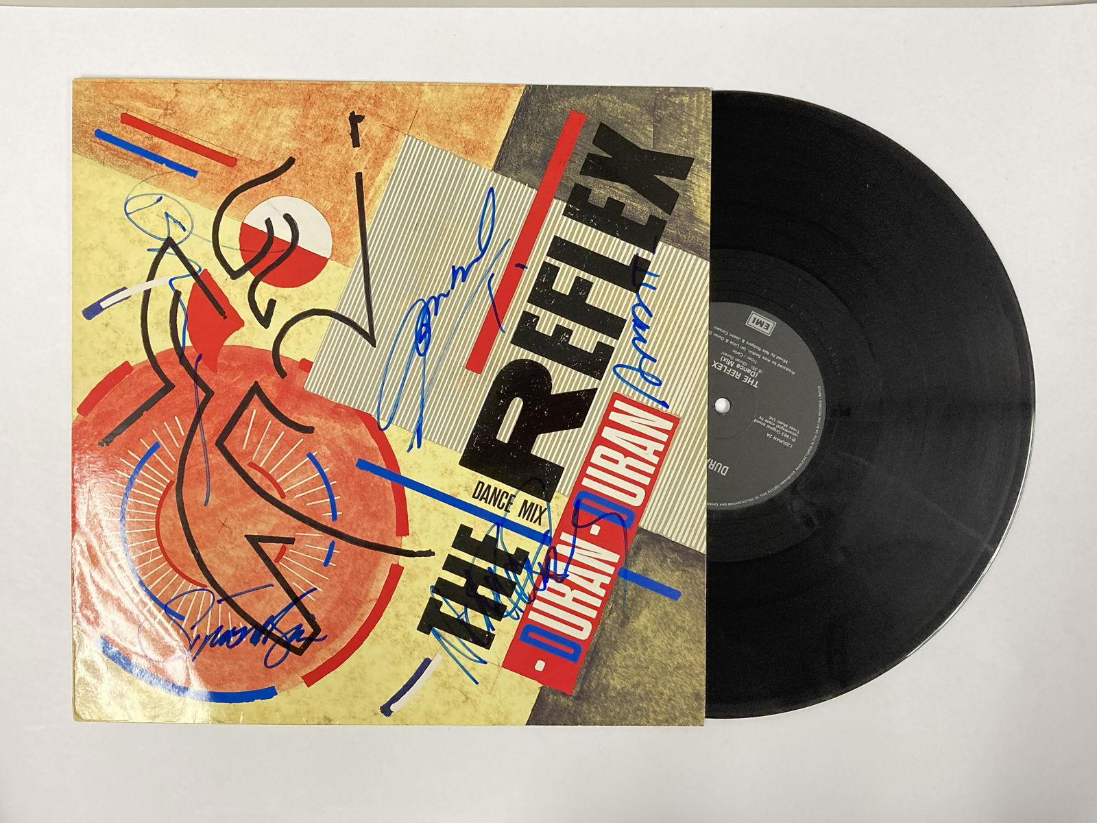 Autograph Signed Duran Duran Refliex Vinyl (1 of 1)