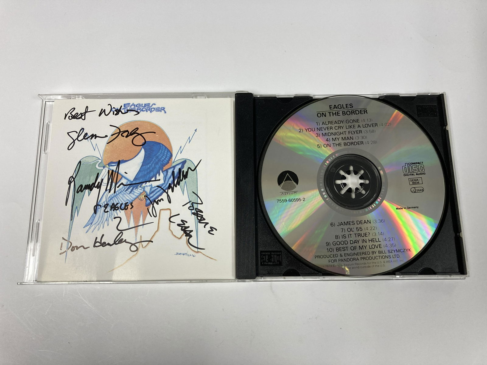Autograph Signed Eagles On The Board CD (1 of 1)
