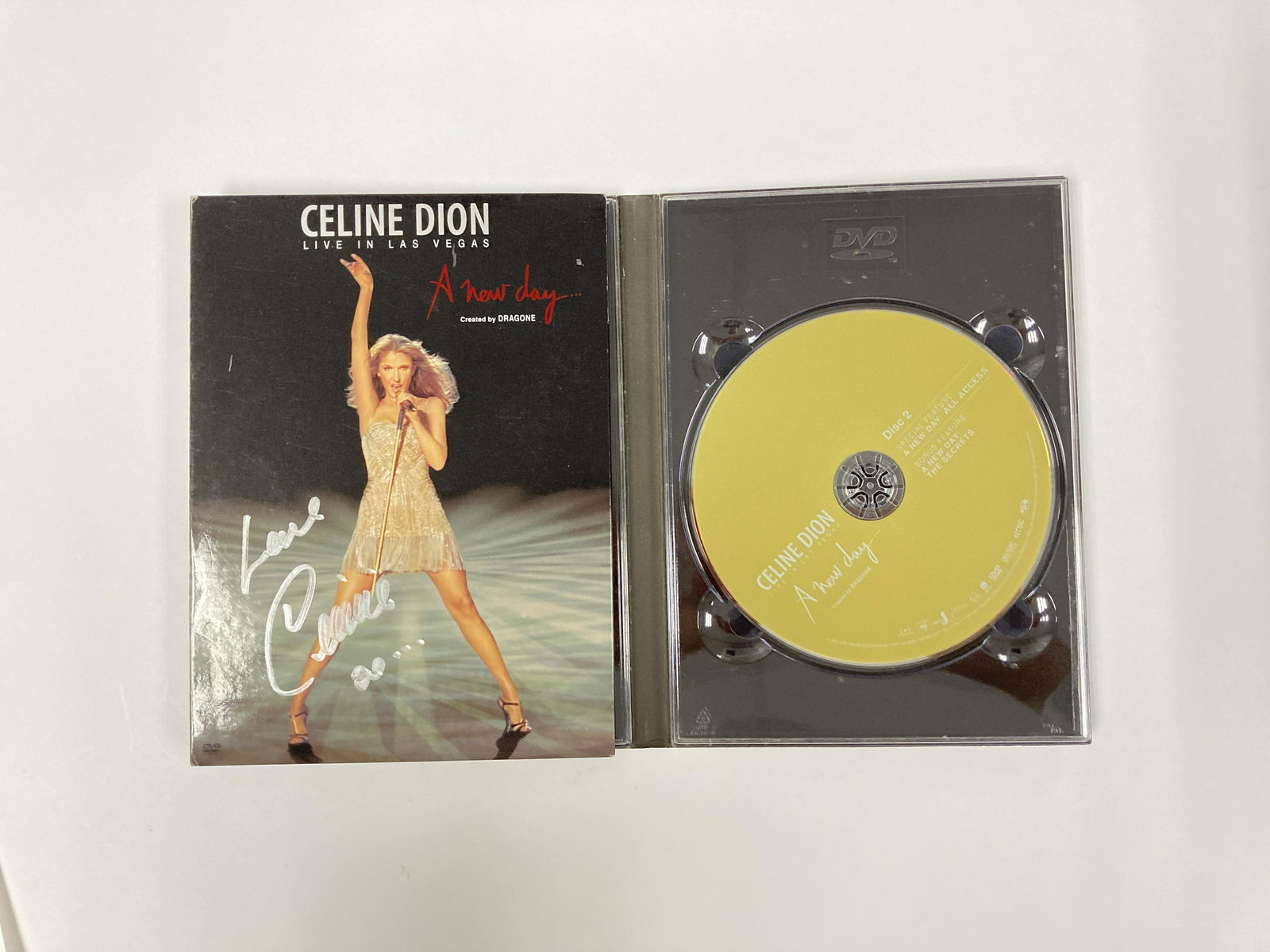 Autograph Signed Celine Dion Live in Las Vegas DVD (1 of 1)