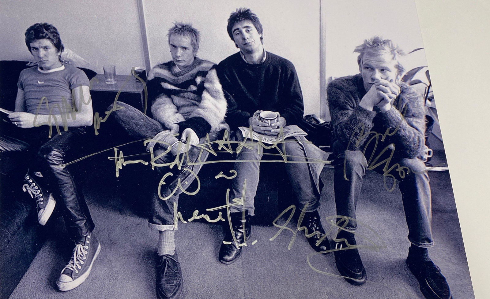 Autograph Signed Sex Pistols Photo (1 of 1)