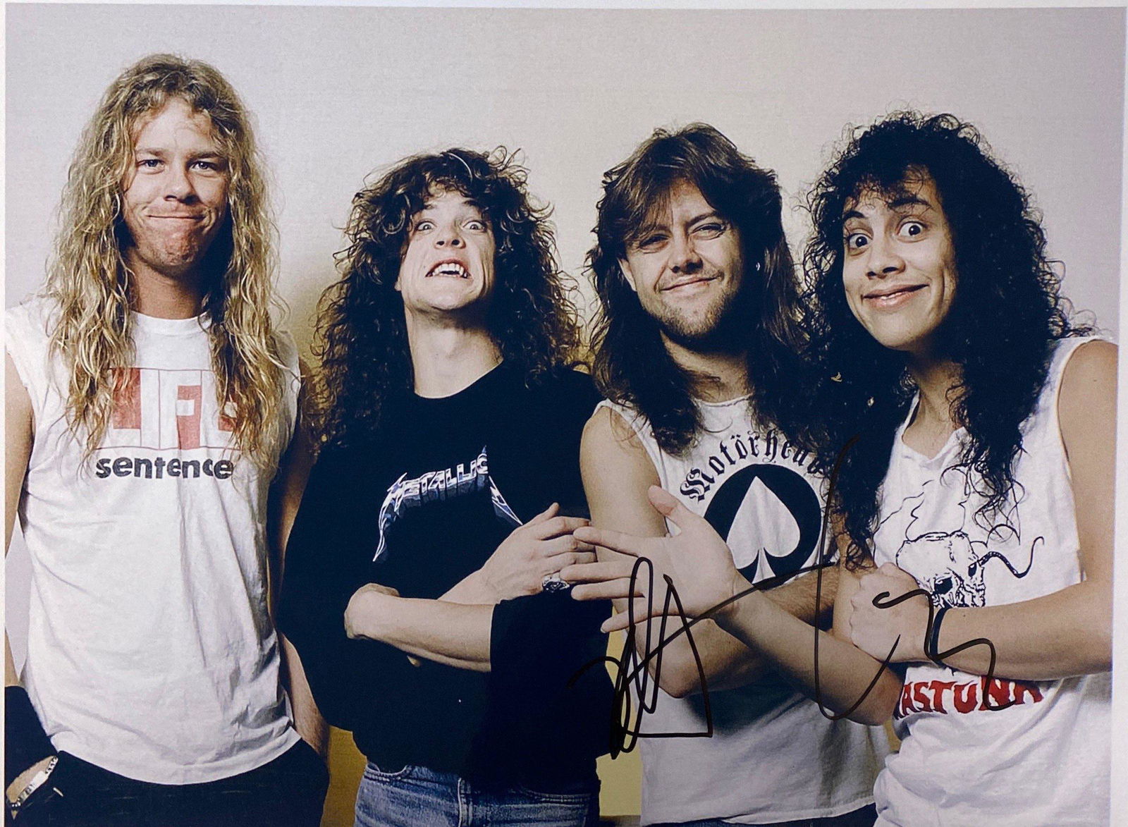 Autograph Signed Metallica Kirk Hammett Photo (1 of 1)