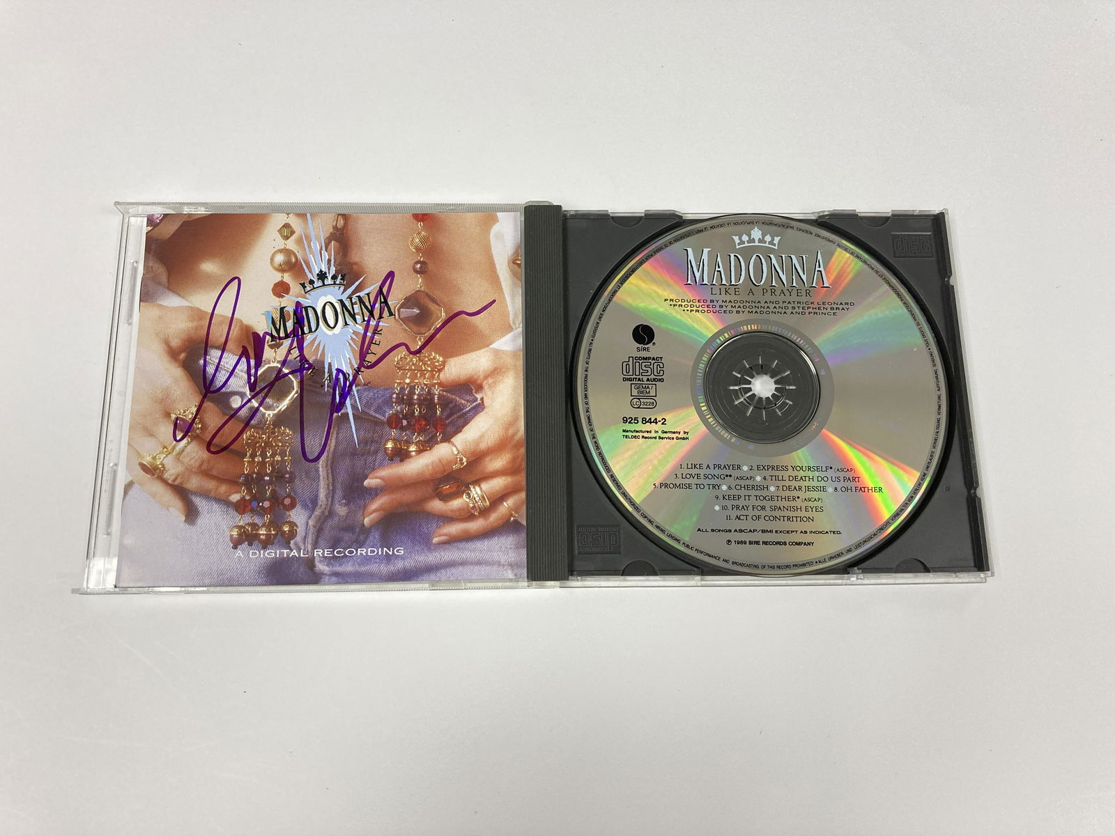Autograph Signed Madonna Like a Prayer CD (1 of 1)