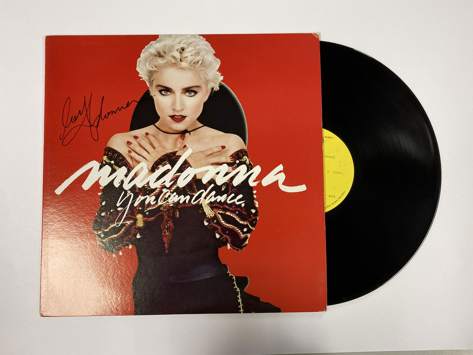 Autograph Signed Madonna You Can Dance Vinyl (1 of 1)