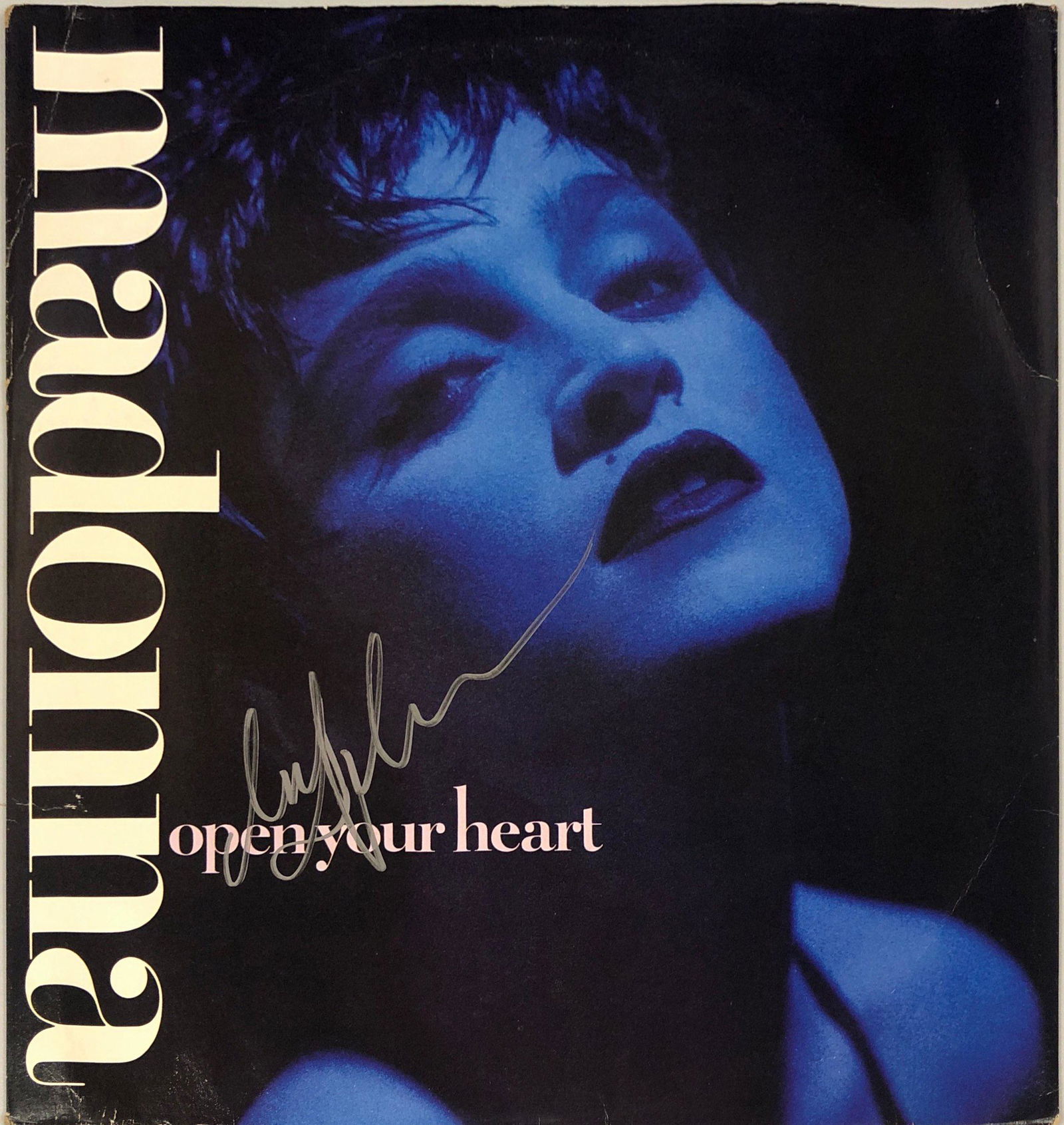 Madonna Autograph Signed Open Your Heart Vinyl (1 of 1)