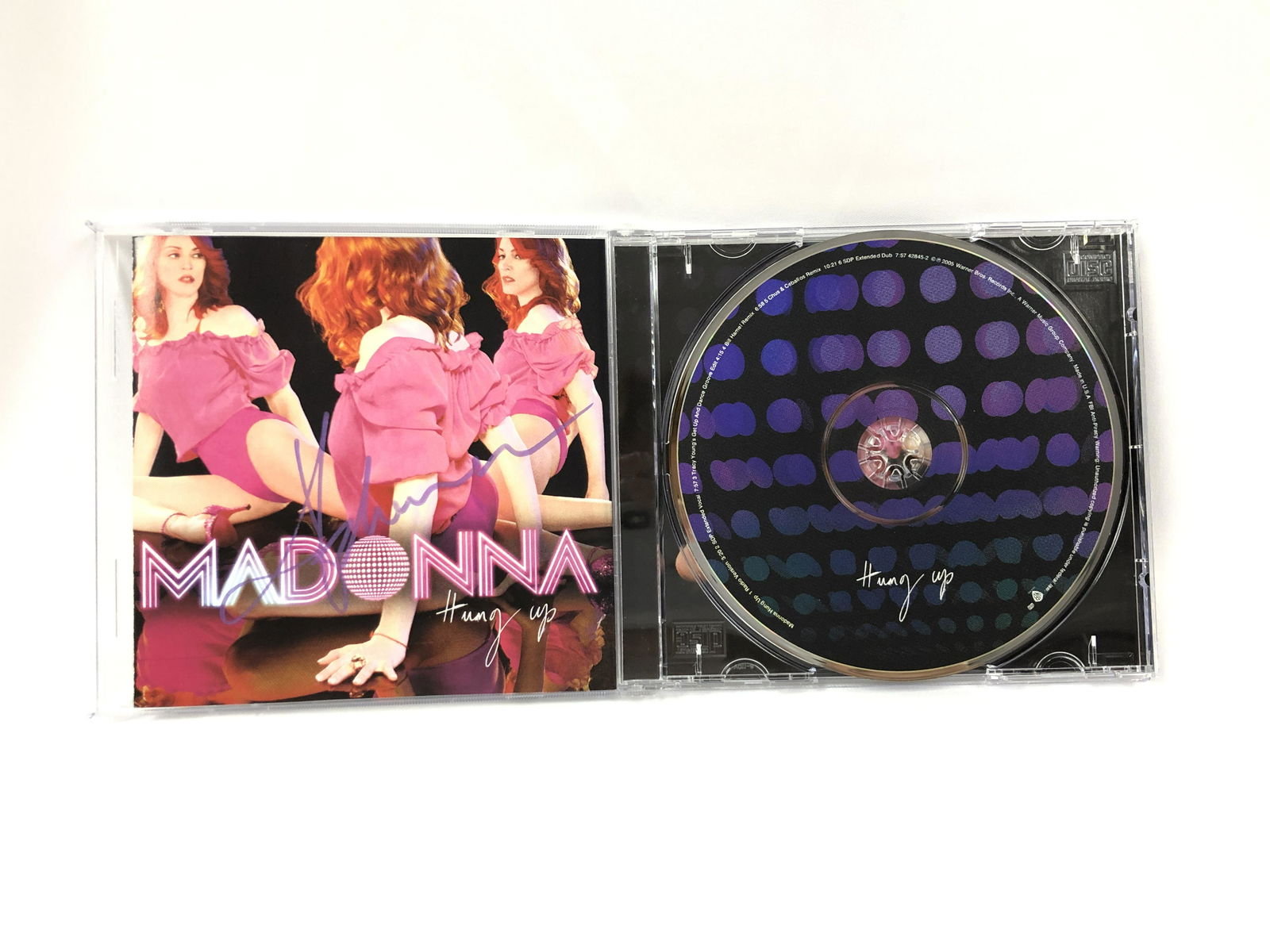 Autograph Signed Madonna Hang Up Single (1 of 2)