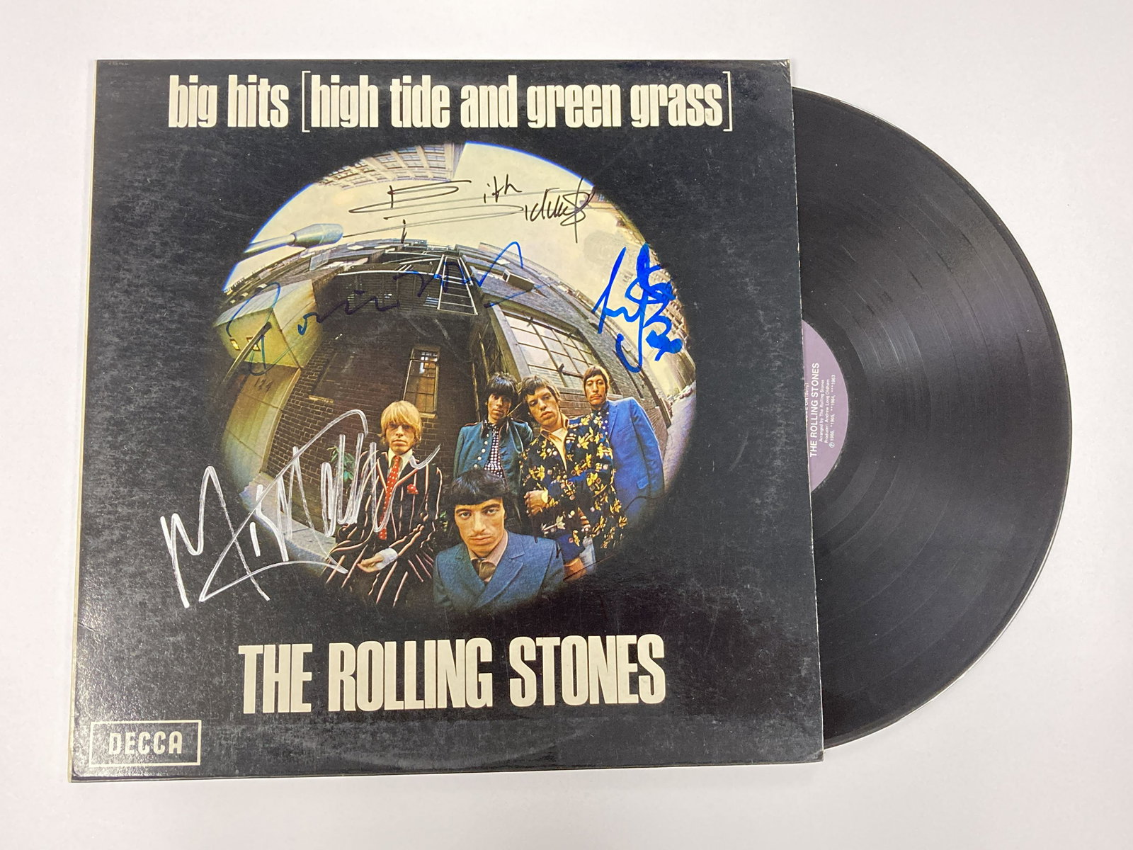 Autograph Signed Rolling Stones Big Hits Vinyl (1 of 1)
