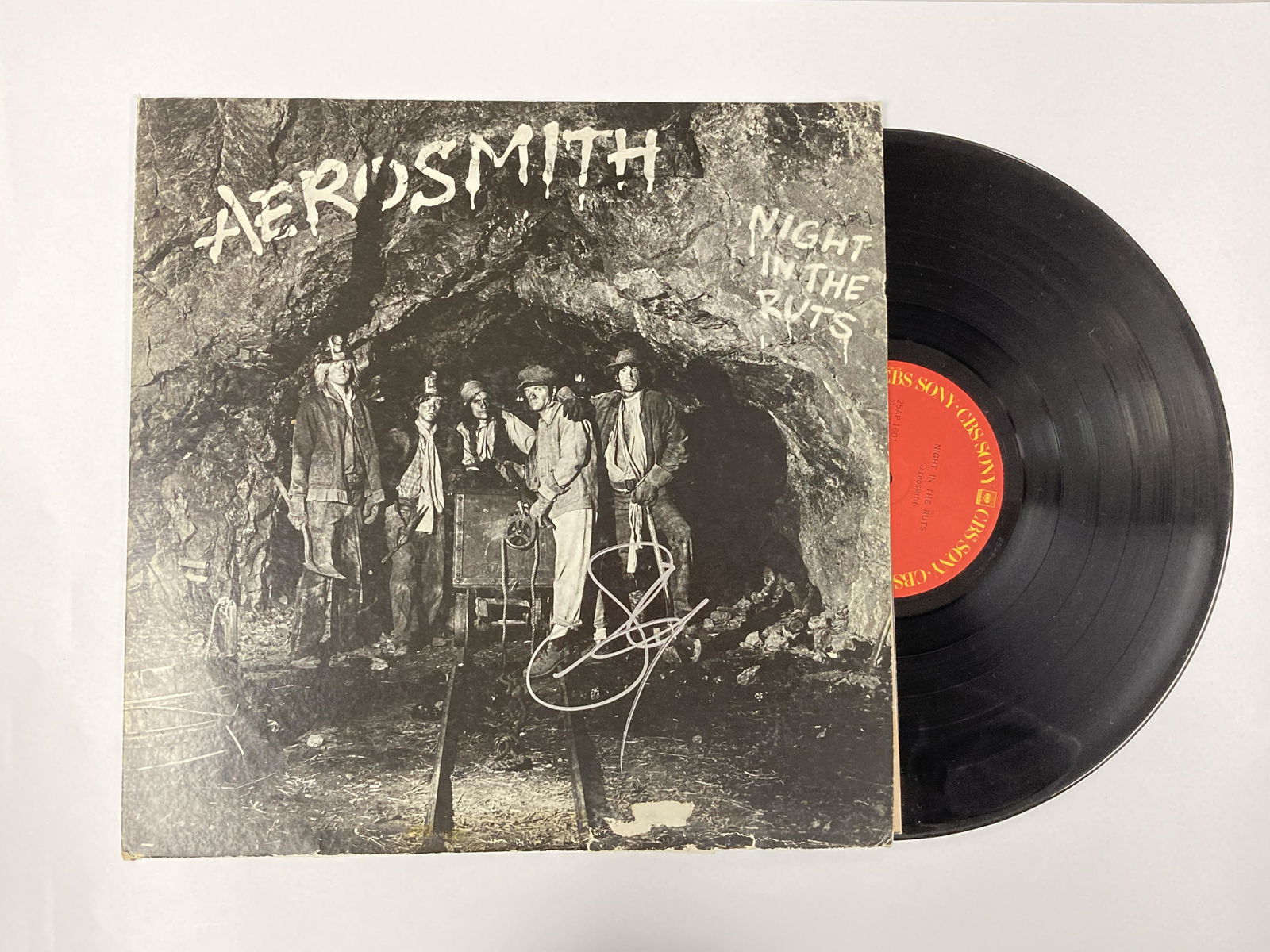 Autograph Signed Aerosmith Night in the Ruts Vinyl (1 of 1)