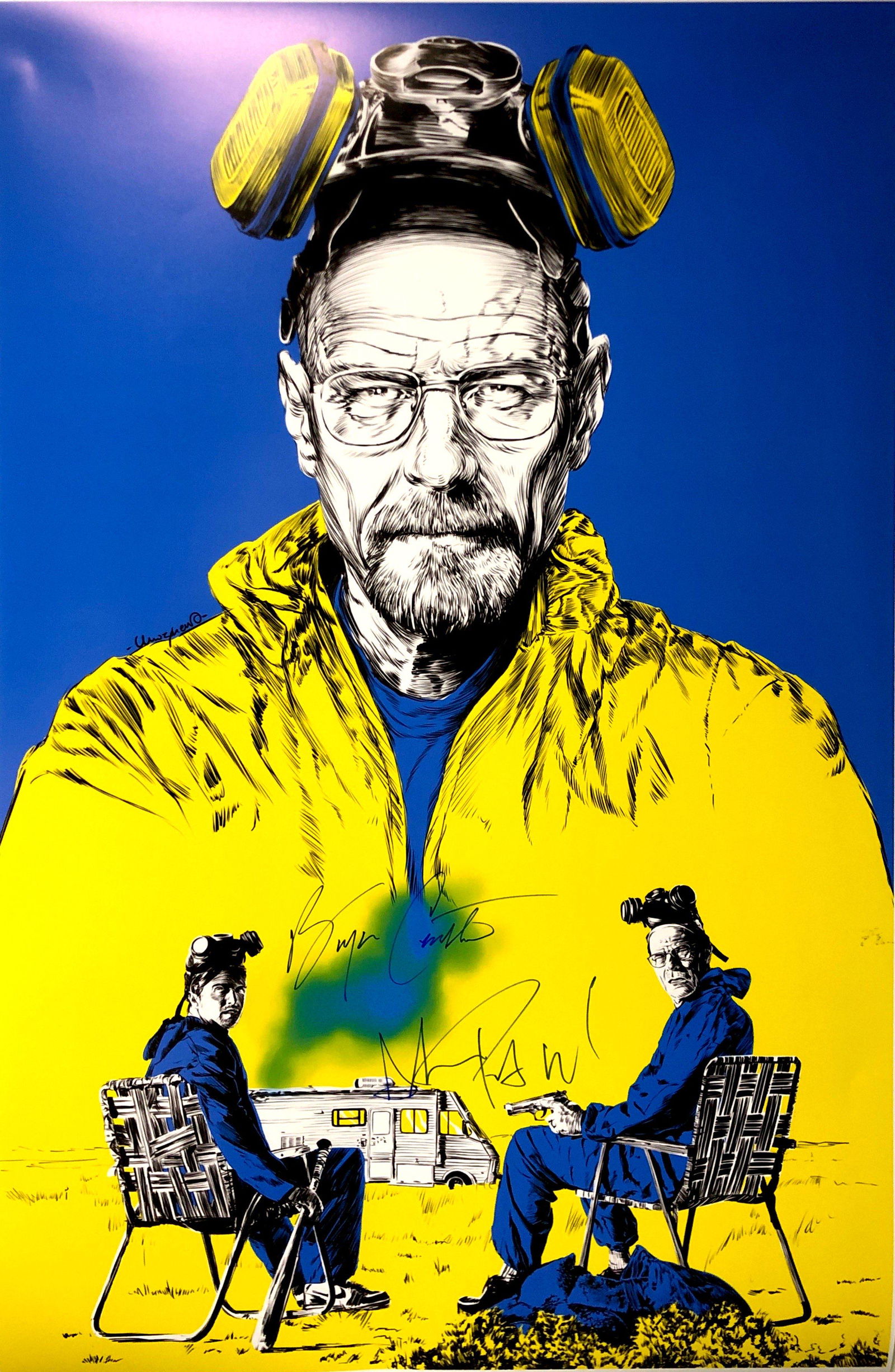 Autograph Signed Breaking Bad Poster (1 of 1)