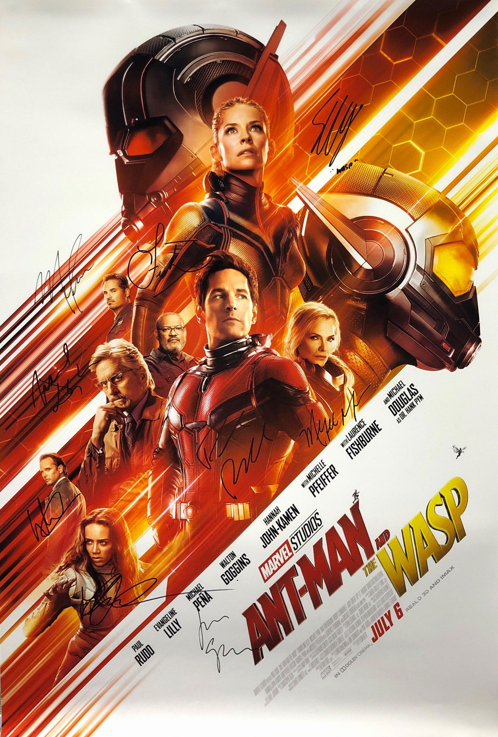Signed Ant-Man & the Wasp Poster (1 of 1)