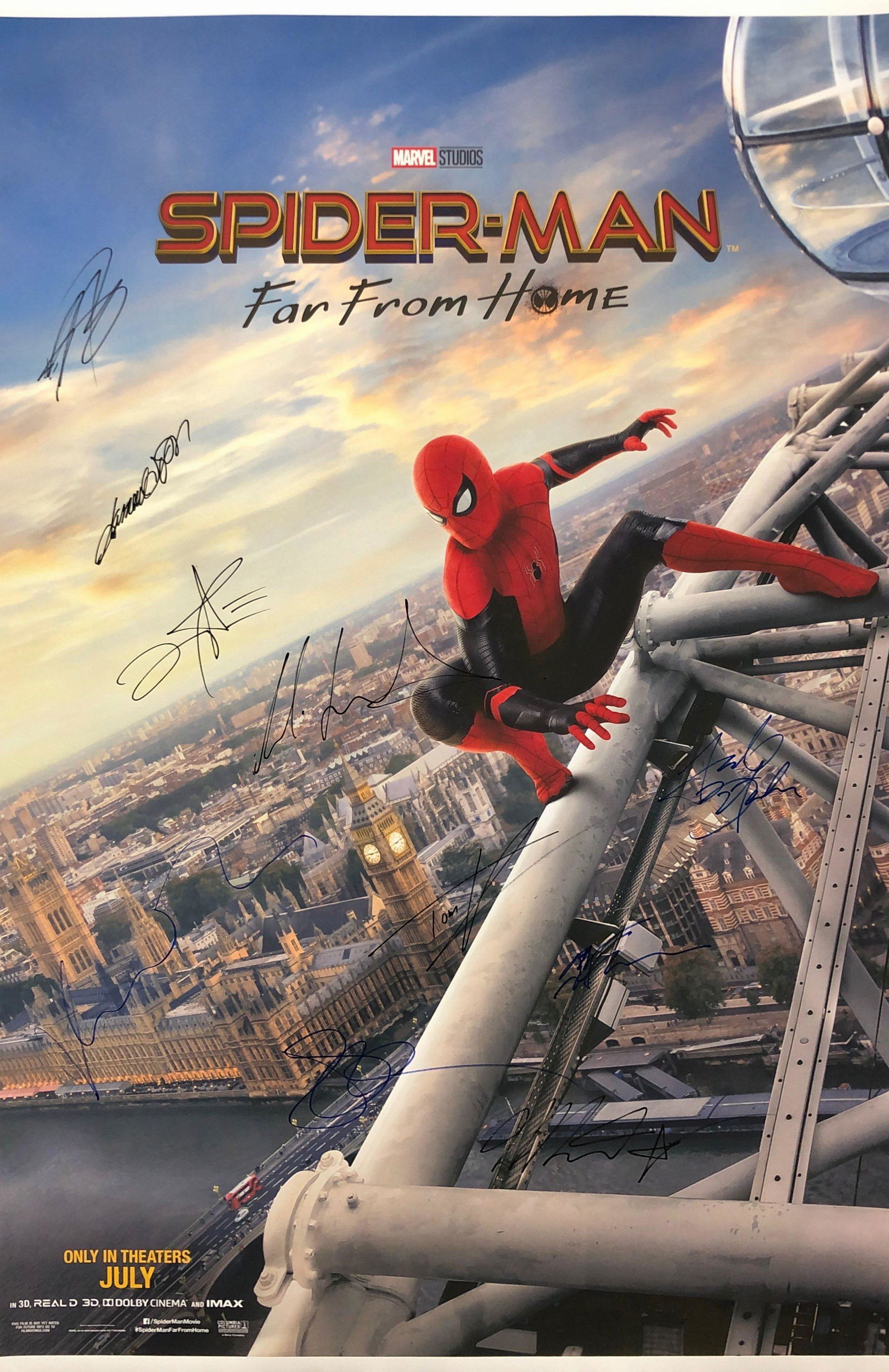 Signed Spiderman Far From Home Poster (1 of 1)