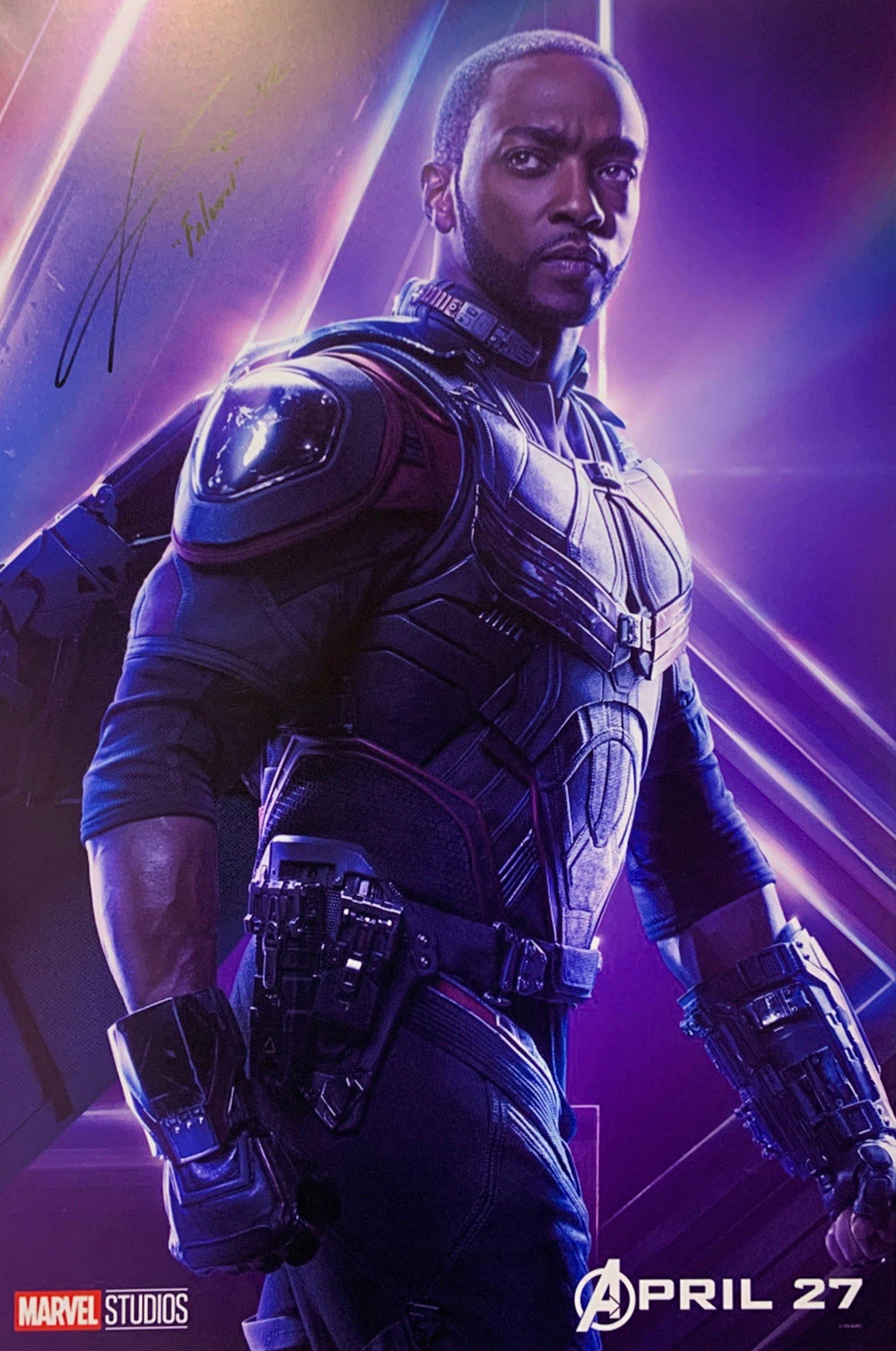 Anthony Mackie Autograph Signed Avengers Poster (1 of 1)