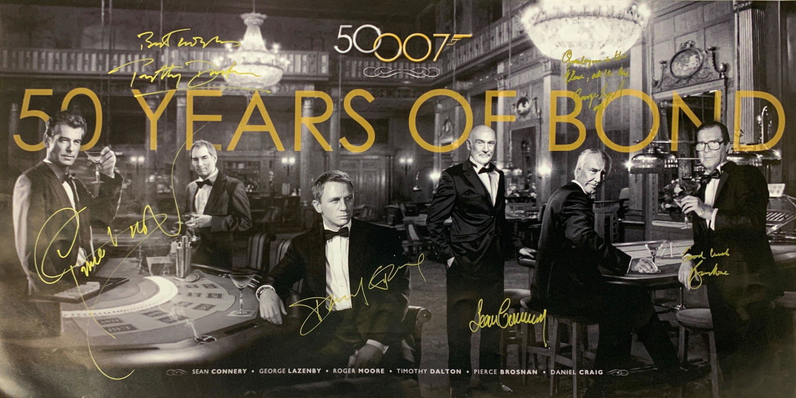 James Bond Autograph Signed Poster Sean Connery (1 of 1)