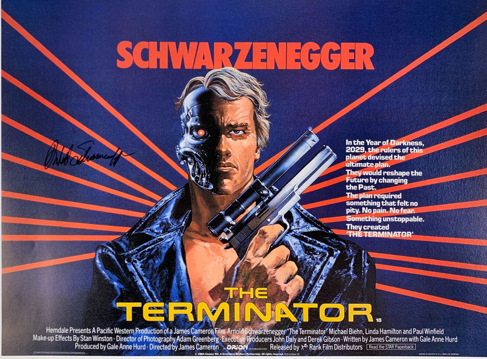 Arnold Schwarzenegger Autograph Signed Terminator (1 of 1)
