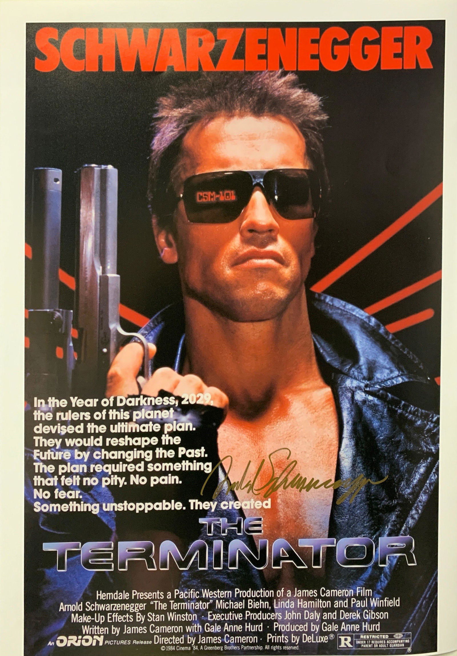 Arnold Schwarzenegger Autograph Signed Terminator (1 of 1)