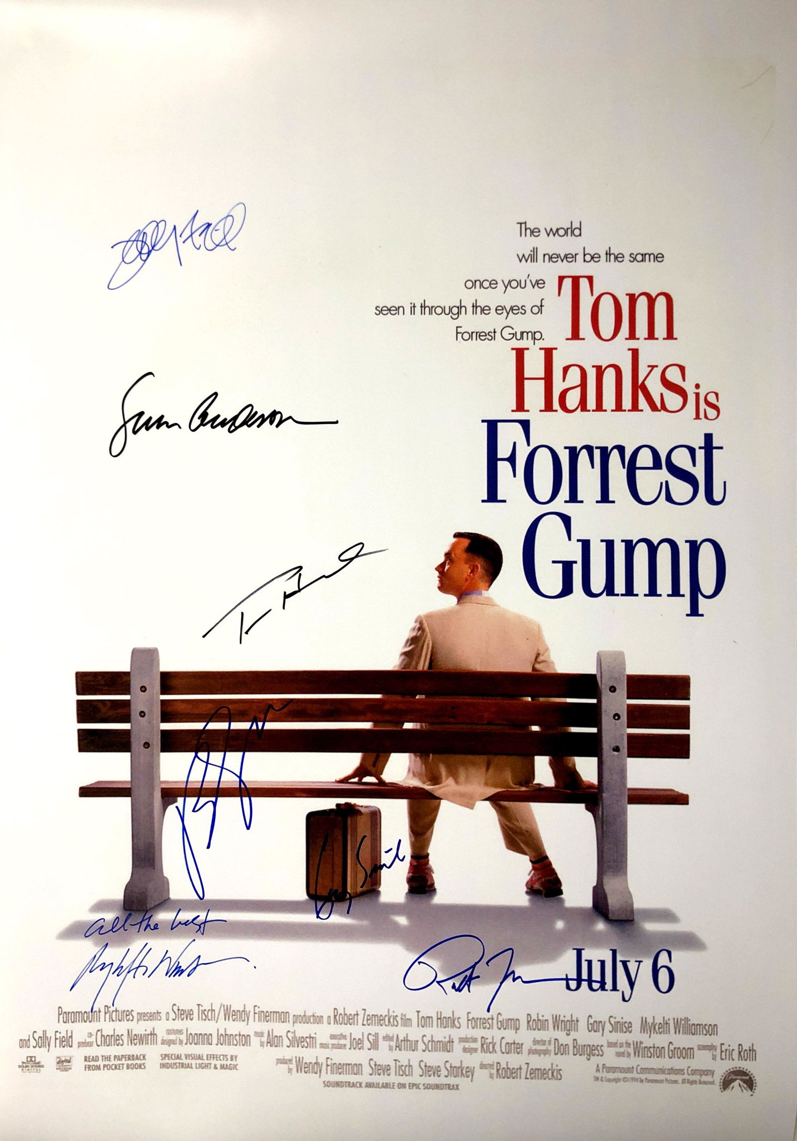 Autograph Signed Forrest Gump Poster (1 of 1)