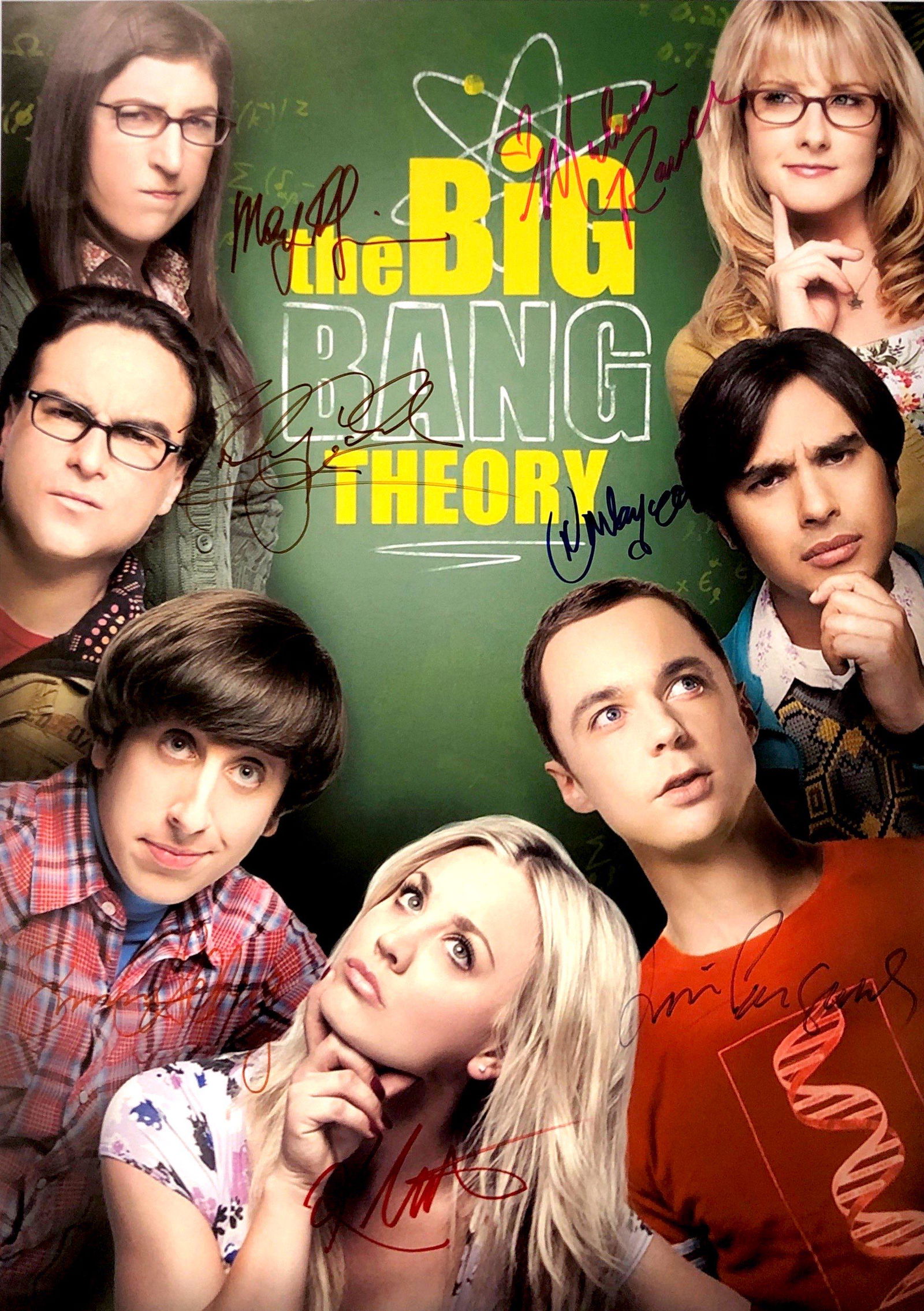 Autograph Signed Big Bang Theory Poster (1 of 1)