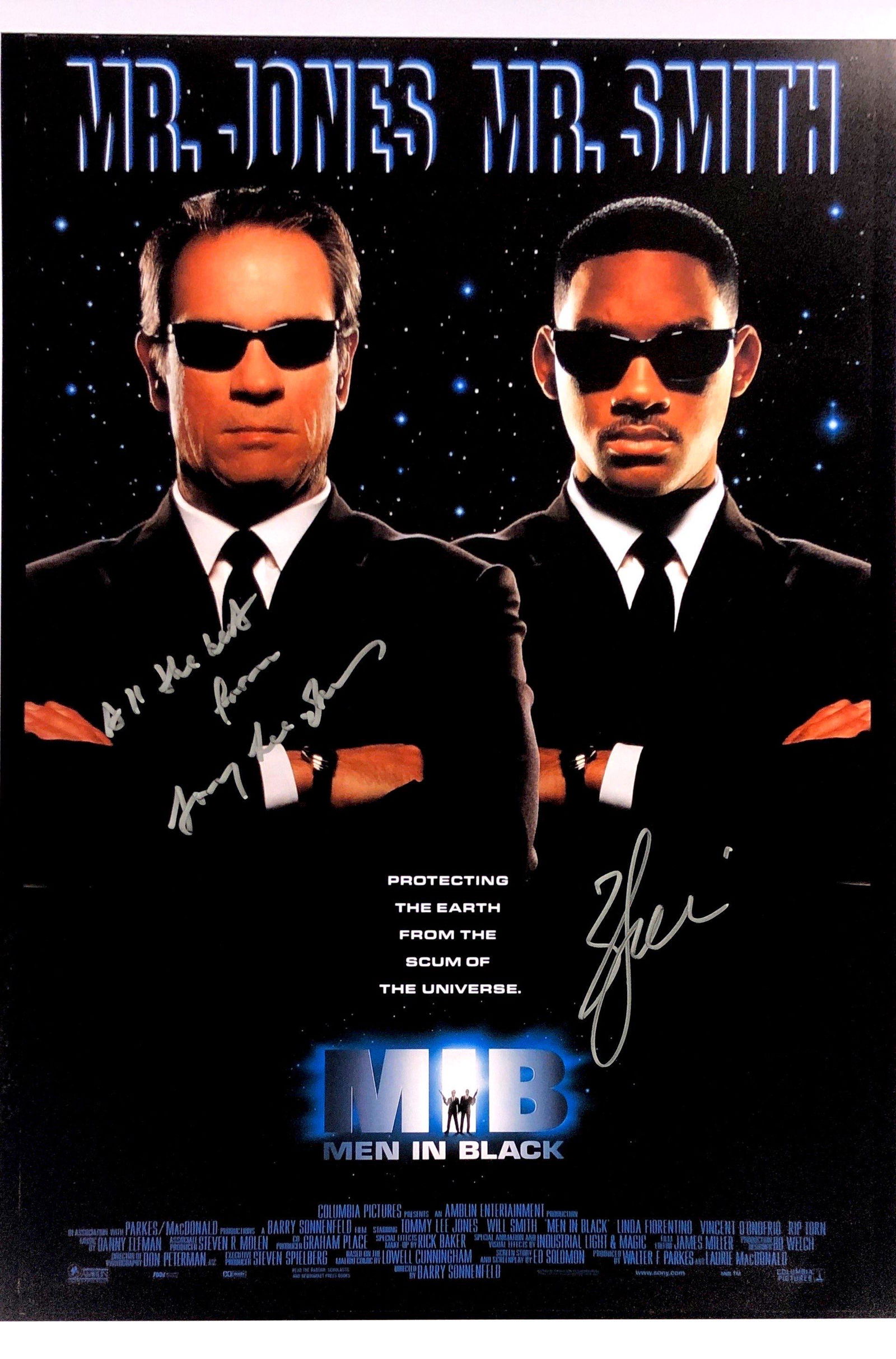 Tommy Lee Jones Will Smith Autograph Signed Men In (1 of 1)
