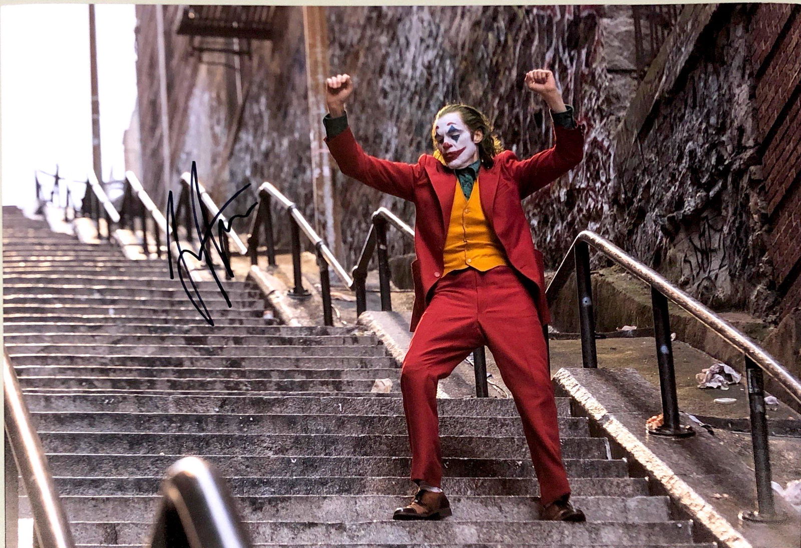 Joaquin Phoenix Autograph Signed Joker Poster (1 of 1)