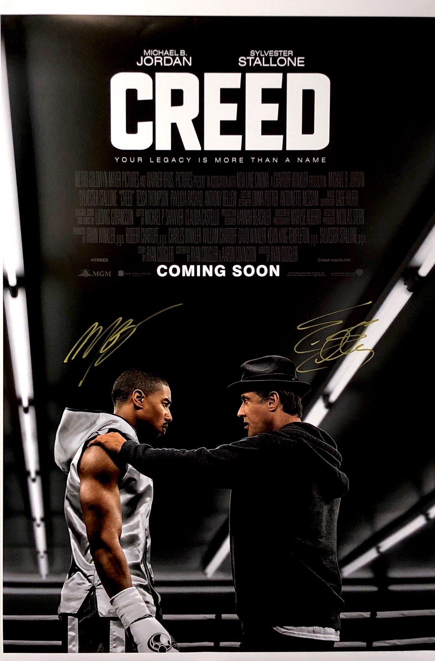 Sylvester Stallone Autograph Signed Creed  Poster (1 of 1)