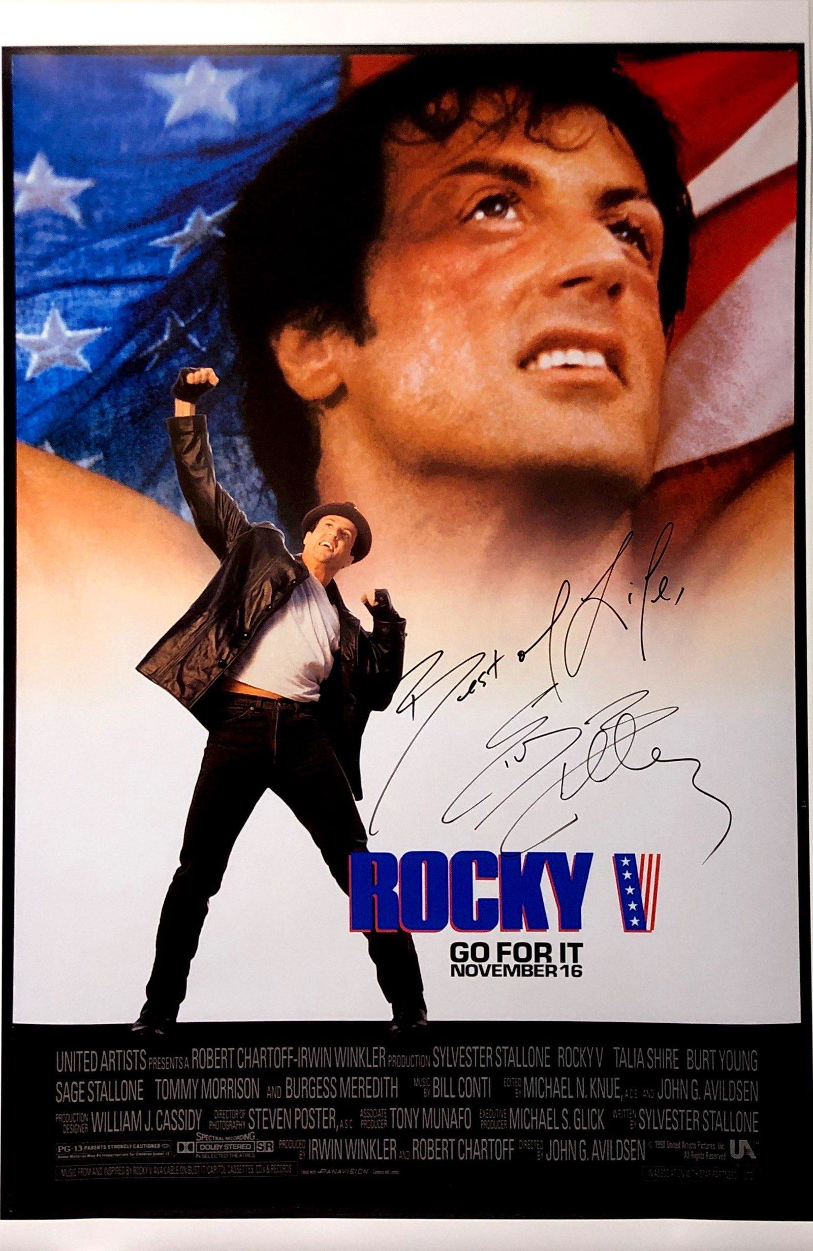Sylvester Stallone Autograph Signed Rocky Poster (1 of 1)