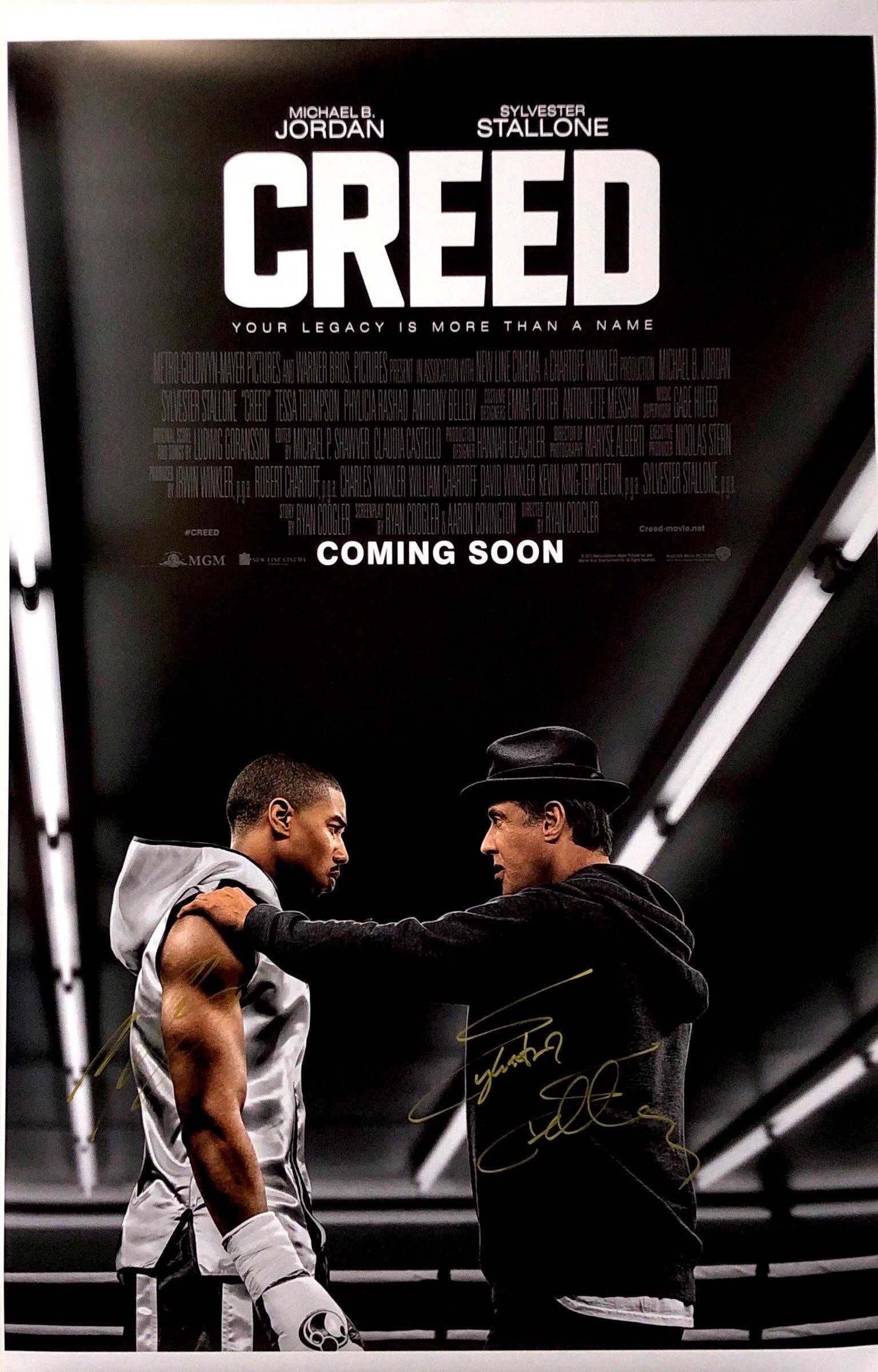 Sylvester Stallone Autograph Signed Creed  Poster (1 of 1)
