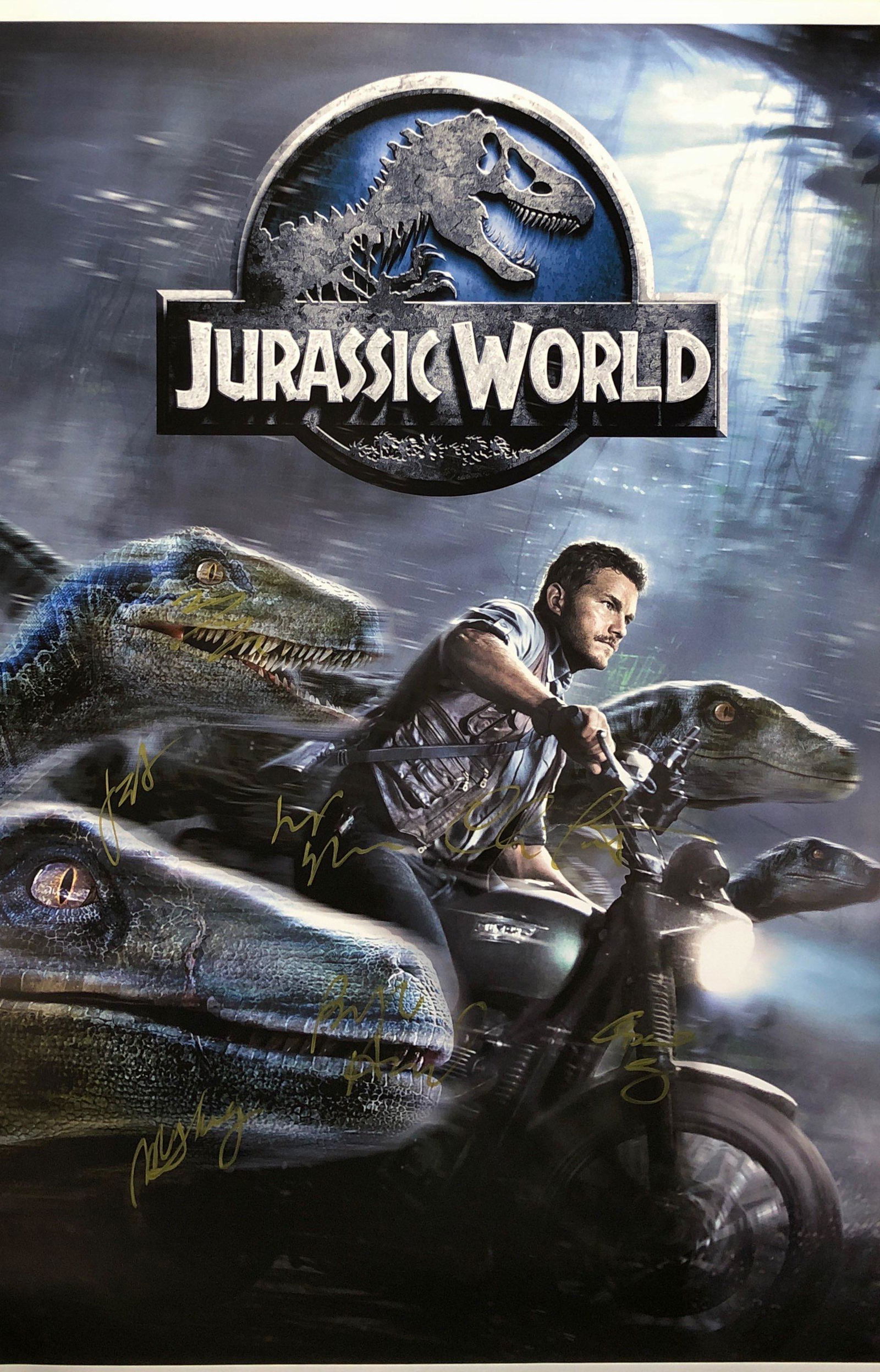Jurassic World 1 Poster Chris Pratt Bryce Dallas Howard (1 of 1)