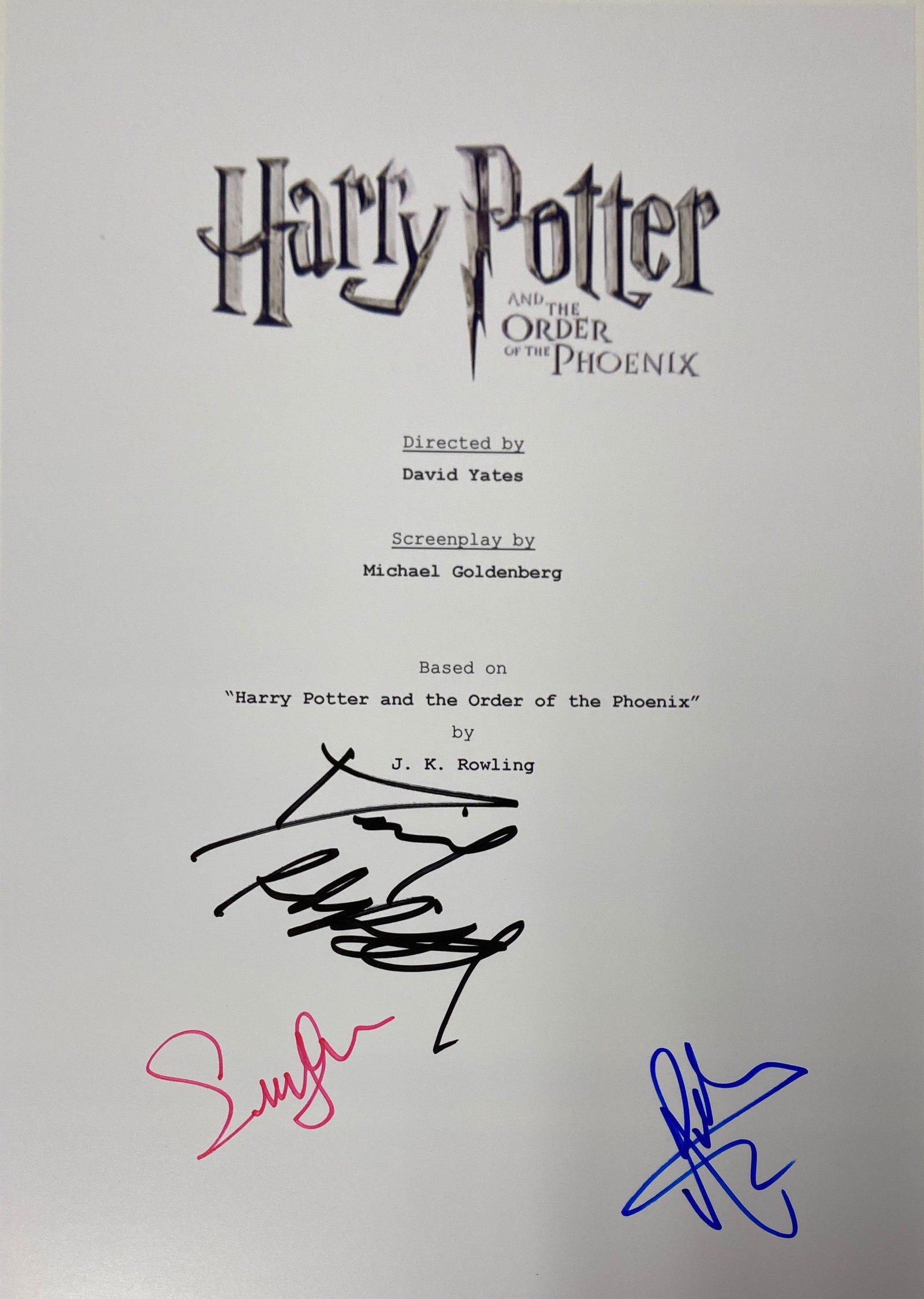 Autograph Signed Harry Potter Order of the Phoenix (1 of 1)