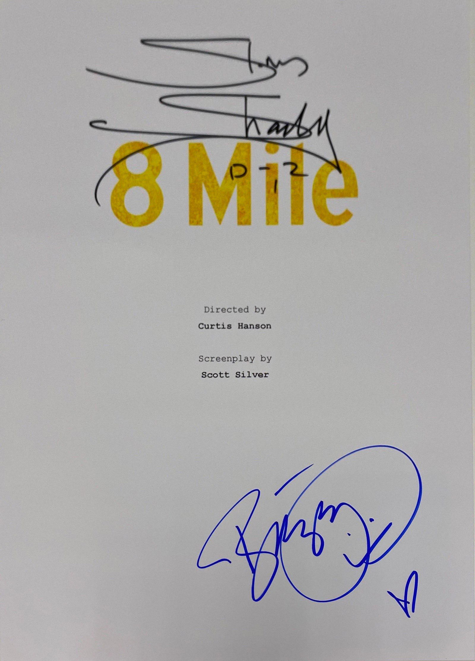 Autograph Signed 8 Mile Script Cover (1 of 1)